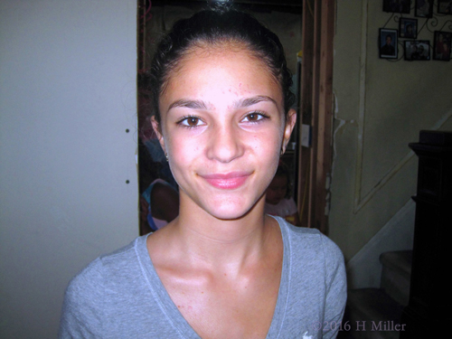 Her After Kids Facial Picture With Glowing Skin. Her After Kids Facial Picture With Glowing Skin.