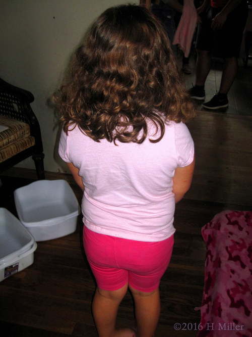 One More Picture Of The Swirly, Curly Kids Hairstyle.
