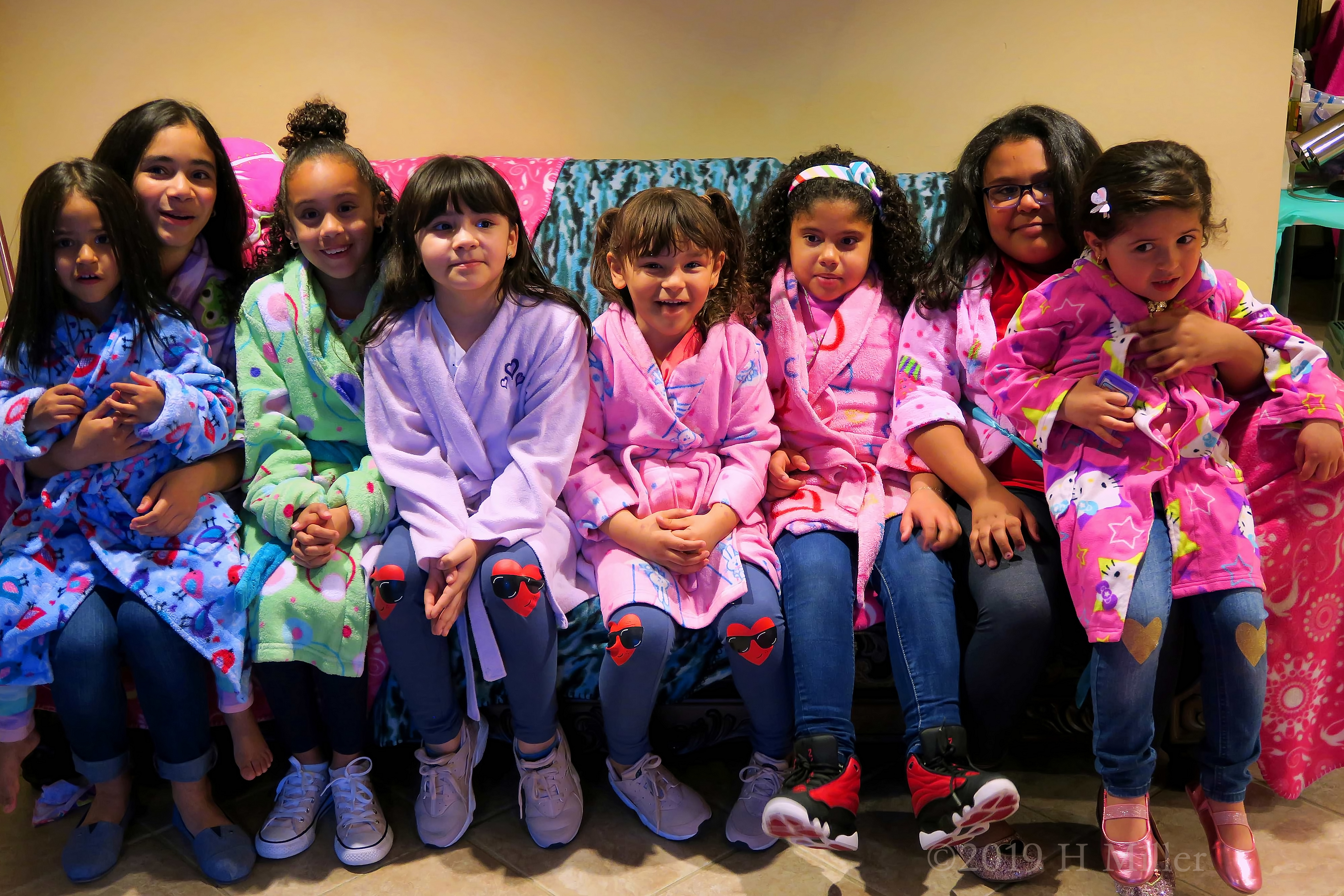 A Group Of Party Guests Wearing Spa Robes For The Girls Spa 4 A Group Of Party Guests Wearing Spa Robes For The Girls Spa 4