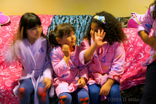 Party Guests Talking To Each Other At The Birthday Party Party Guests Talking To Each Other At The Birthday Party