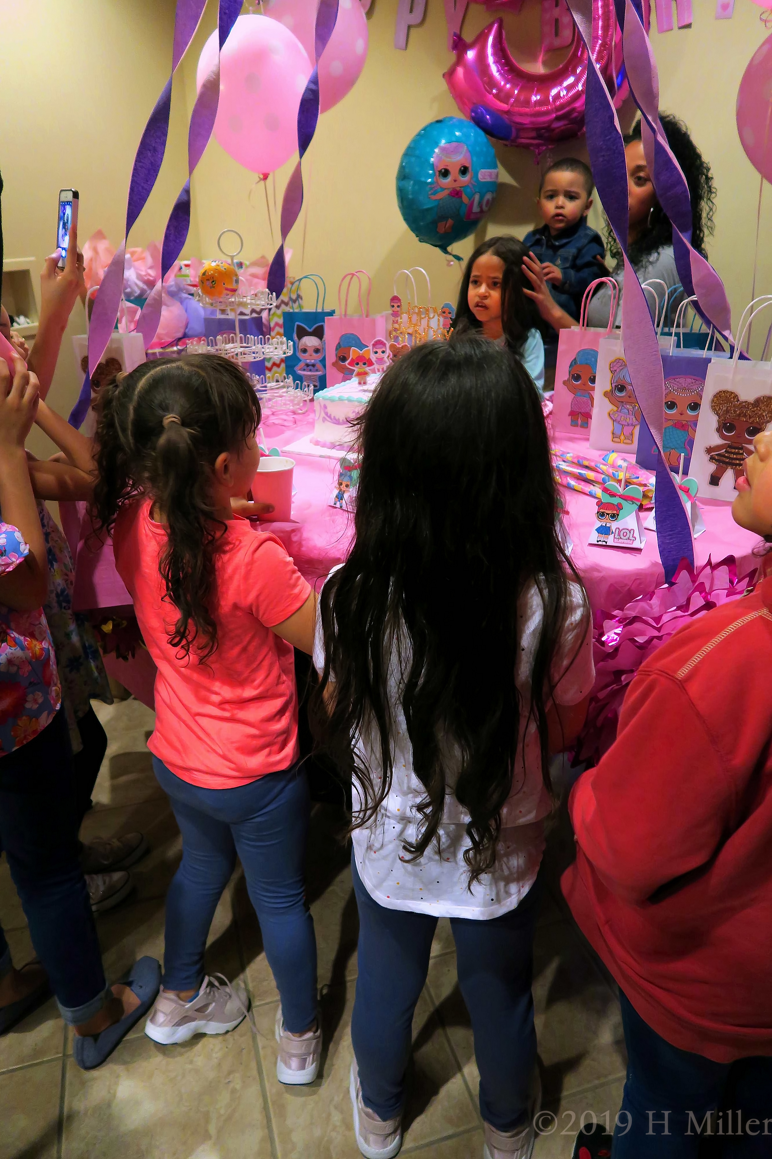 Party Guests Taking Pictures Of The Birthday Girl With Her Family! 4 Party Guests Taking Pictures Of The Birthday Girl With Her Family! 4