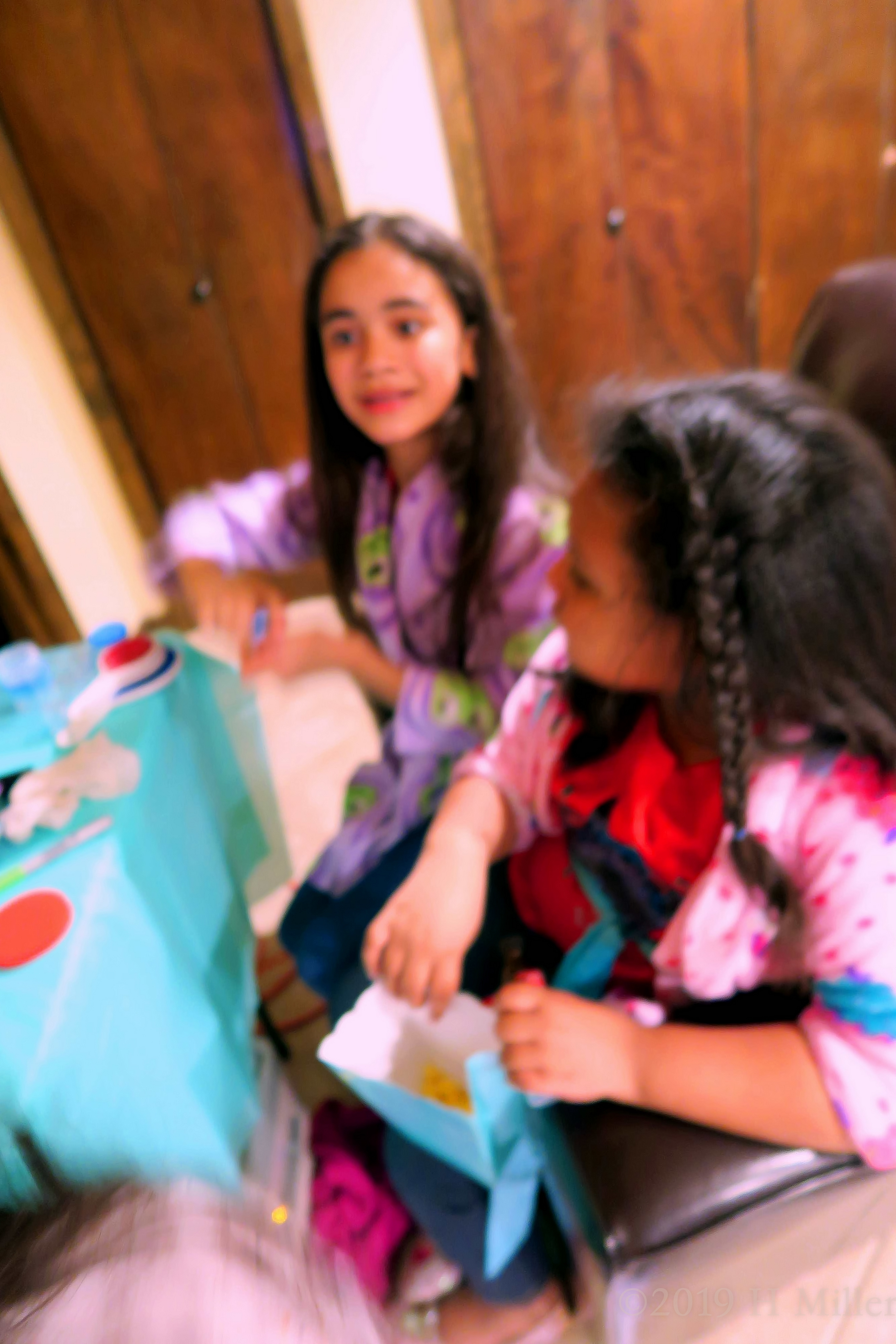 Party Guests Talking With Each Other While Eating Popcorn 4 Party Guests Talking With Each Other While Eating Popcorn 4