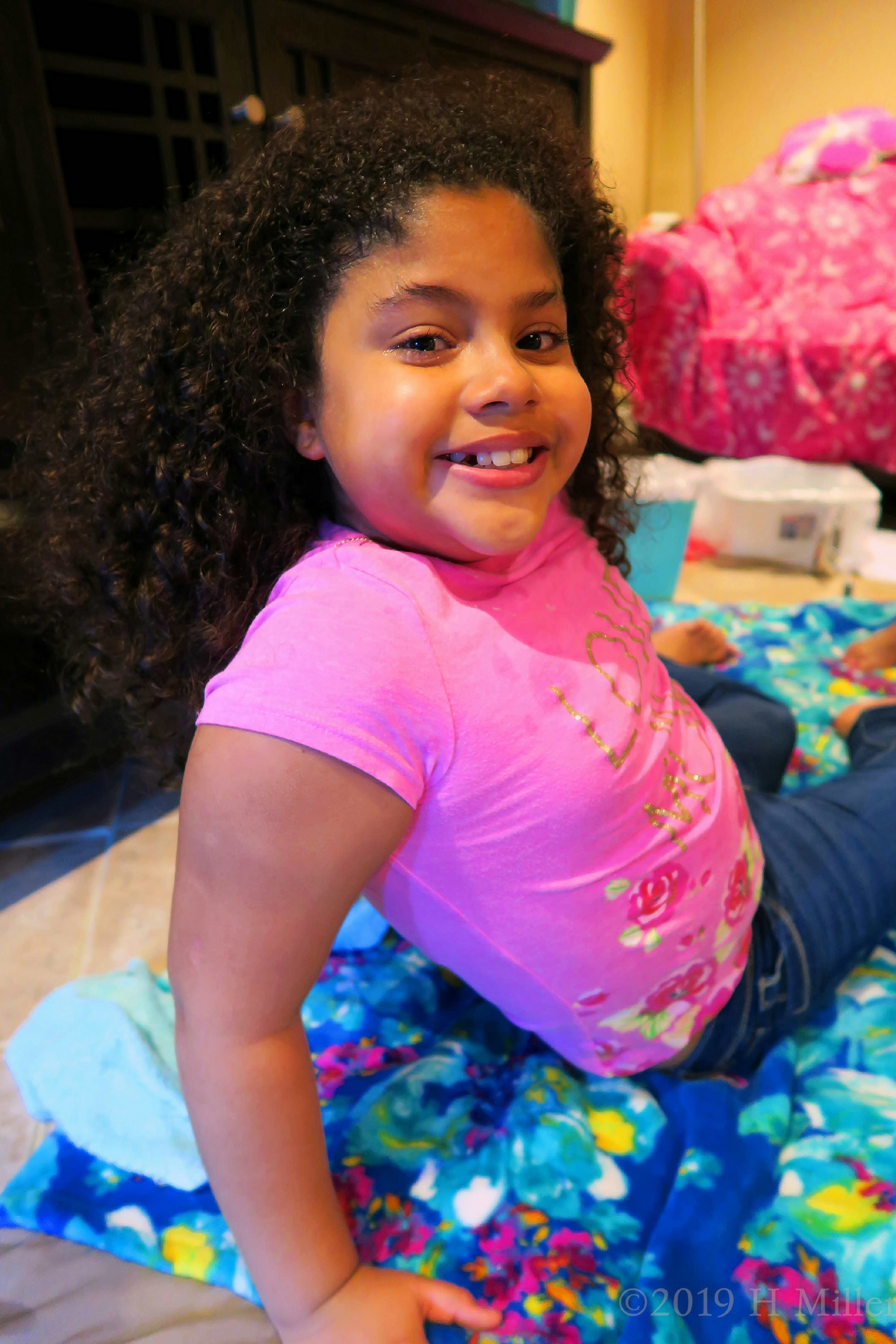 Party Guest Posing For The Picture After Her Facial For Girls! Party Guest Posing For The Picture After Her Facial For Girls!