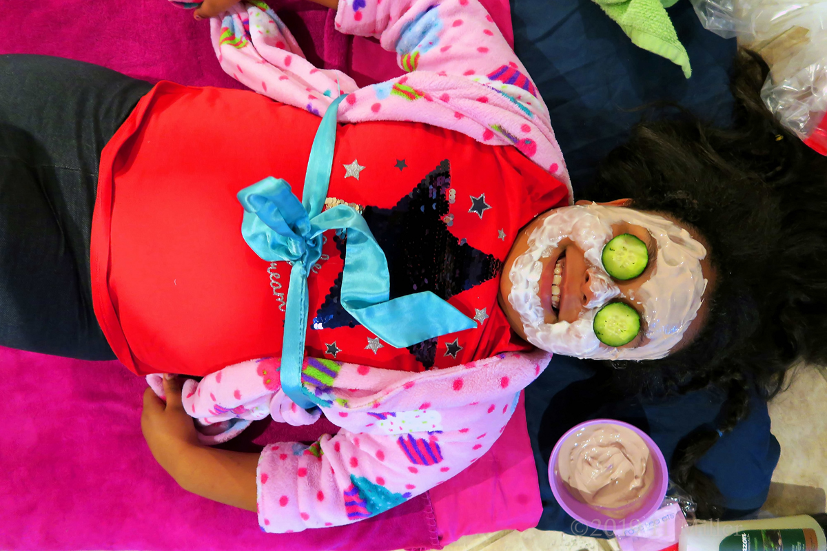 Party Guest Smiling With The Face Mask On Party Guest Smiling With The Face Mask On