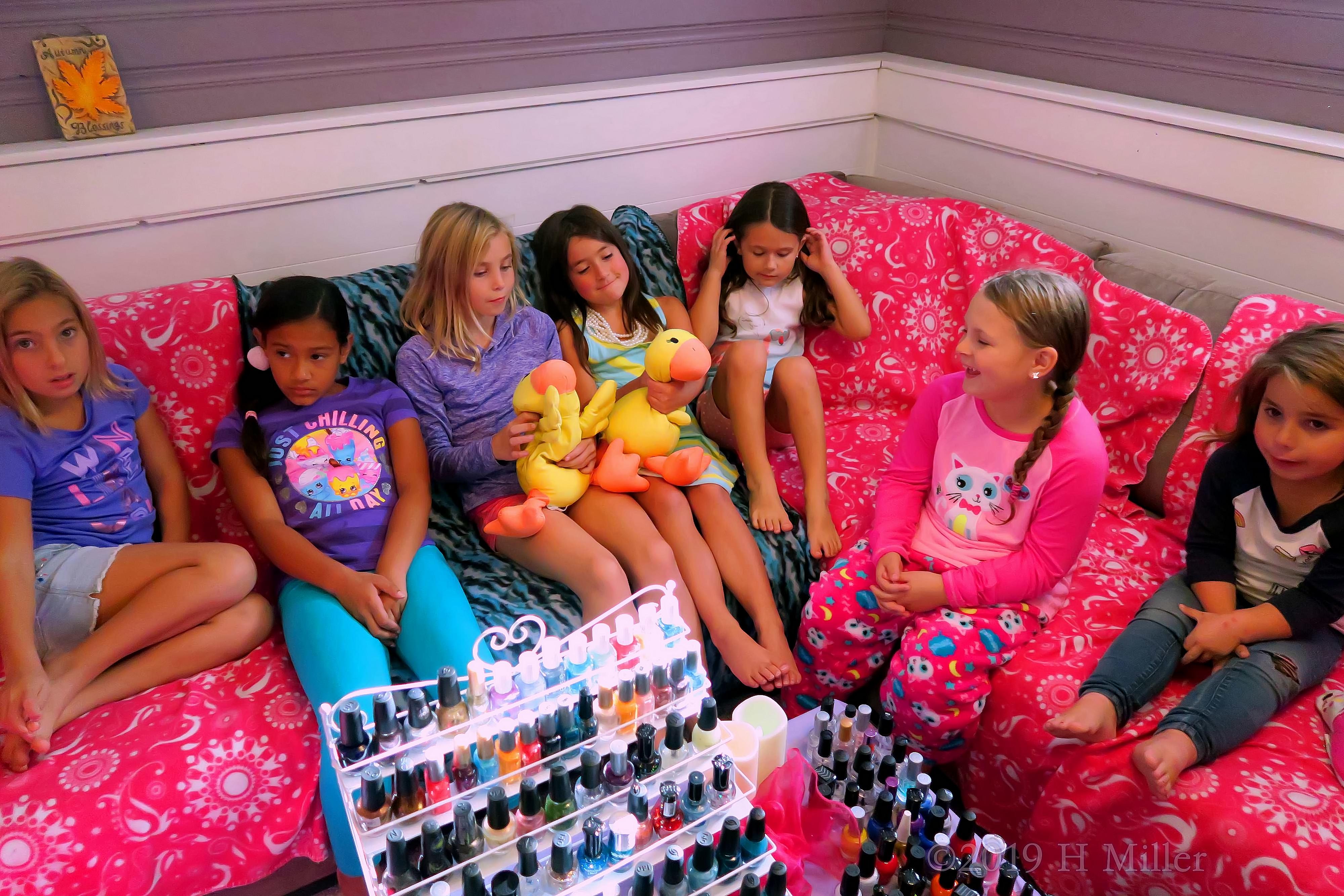 Keira And Her Friend Chilling With Their Duck Toys Keira And Her Friend Chilling With Their Duck Toys