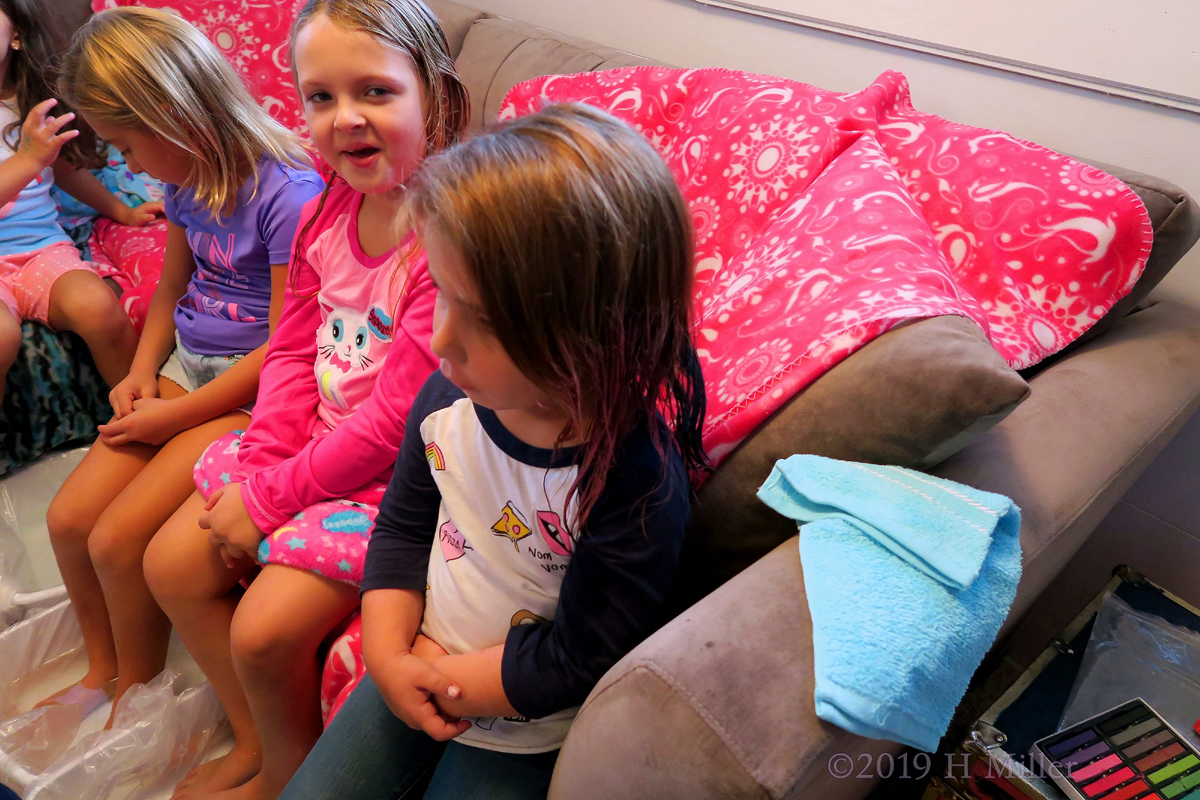 Cozy Relaxation During The Kids Pedicures!