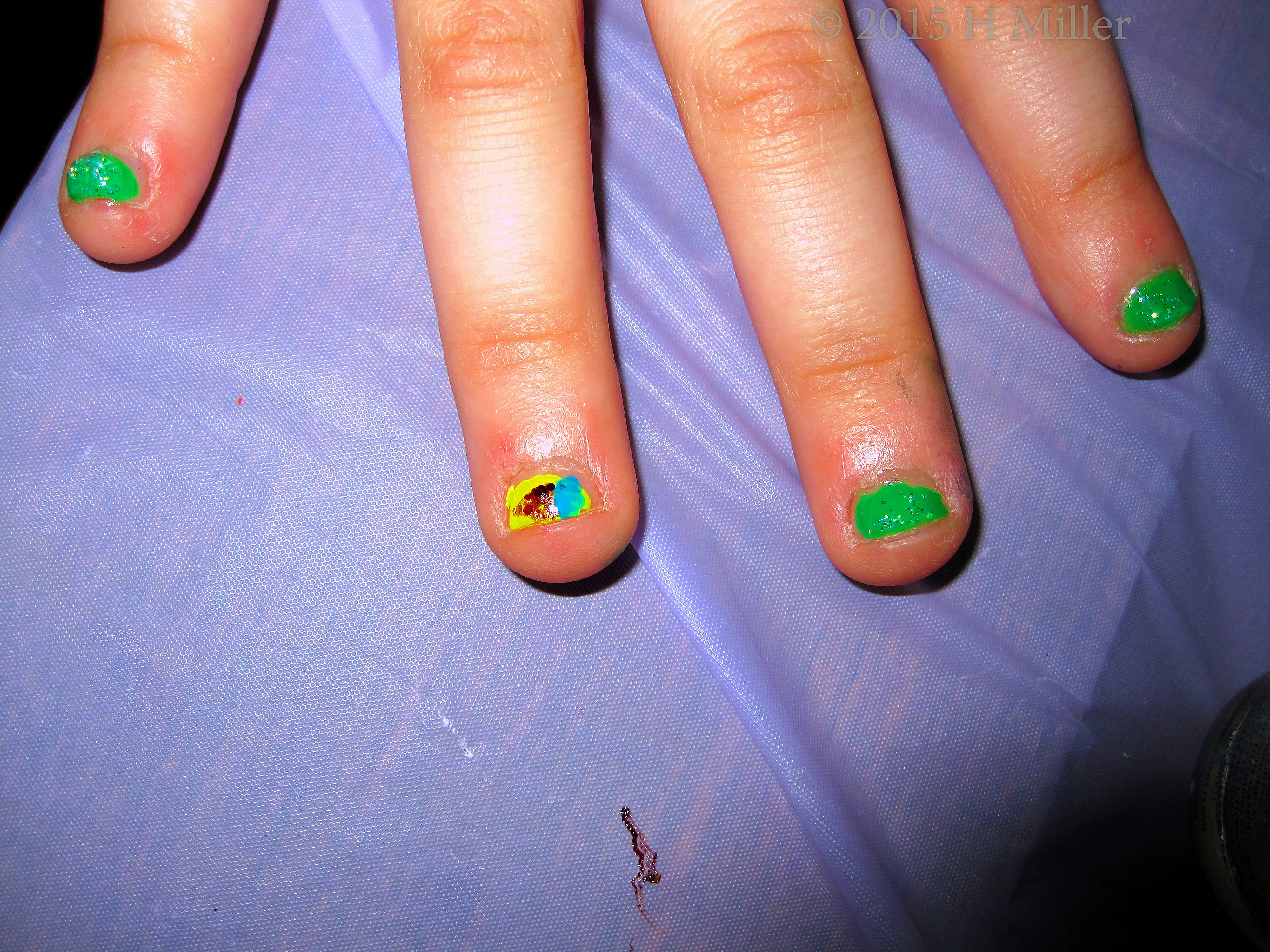 Green Polish And Dripping Ice Cream Cone Grafix. Green Polish And Dripping Ice Cream Cone Grafix.