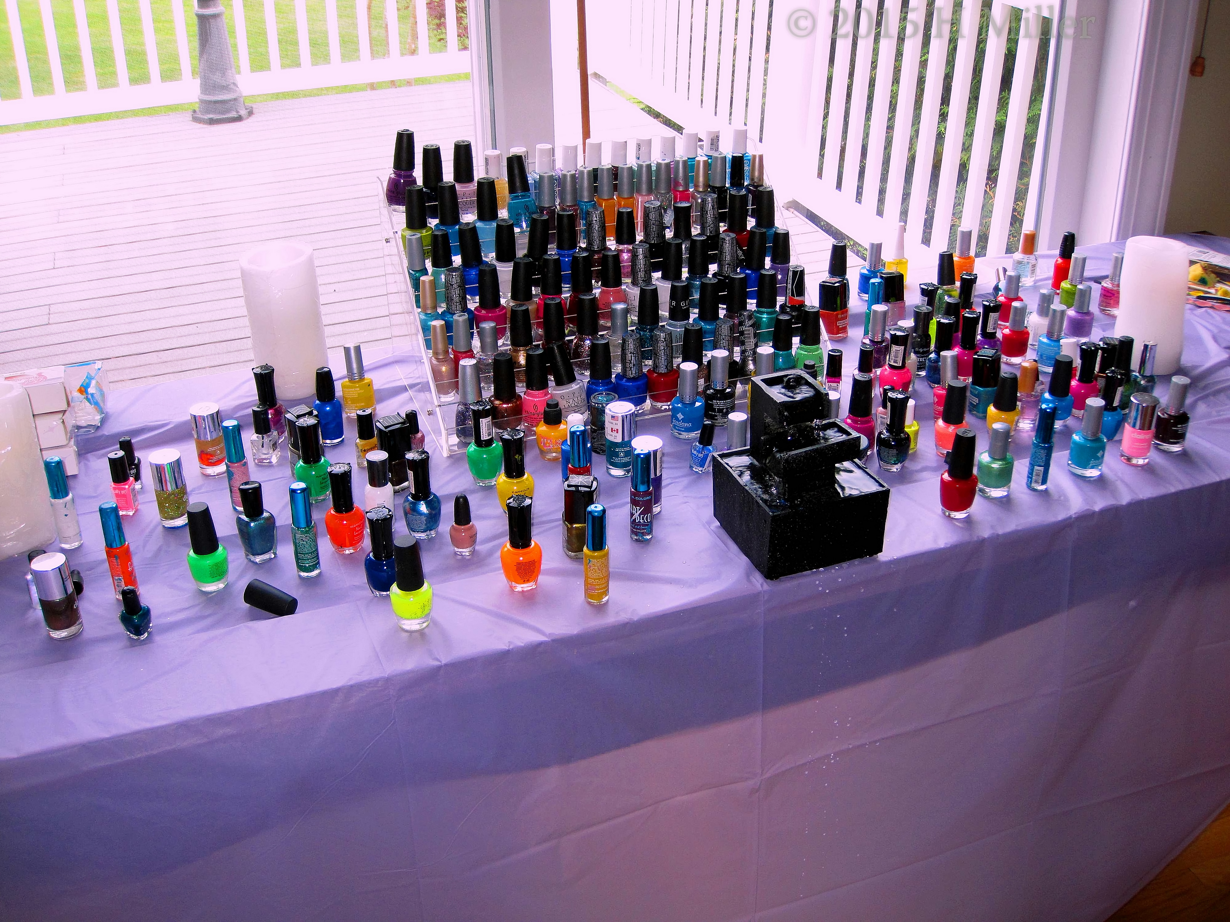 Nail Polish Bottles And A Miniature Calmness Fountain! Yay! Nail Polish Bottles And A Miniature Calmness Fountain! Yay!
