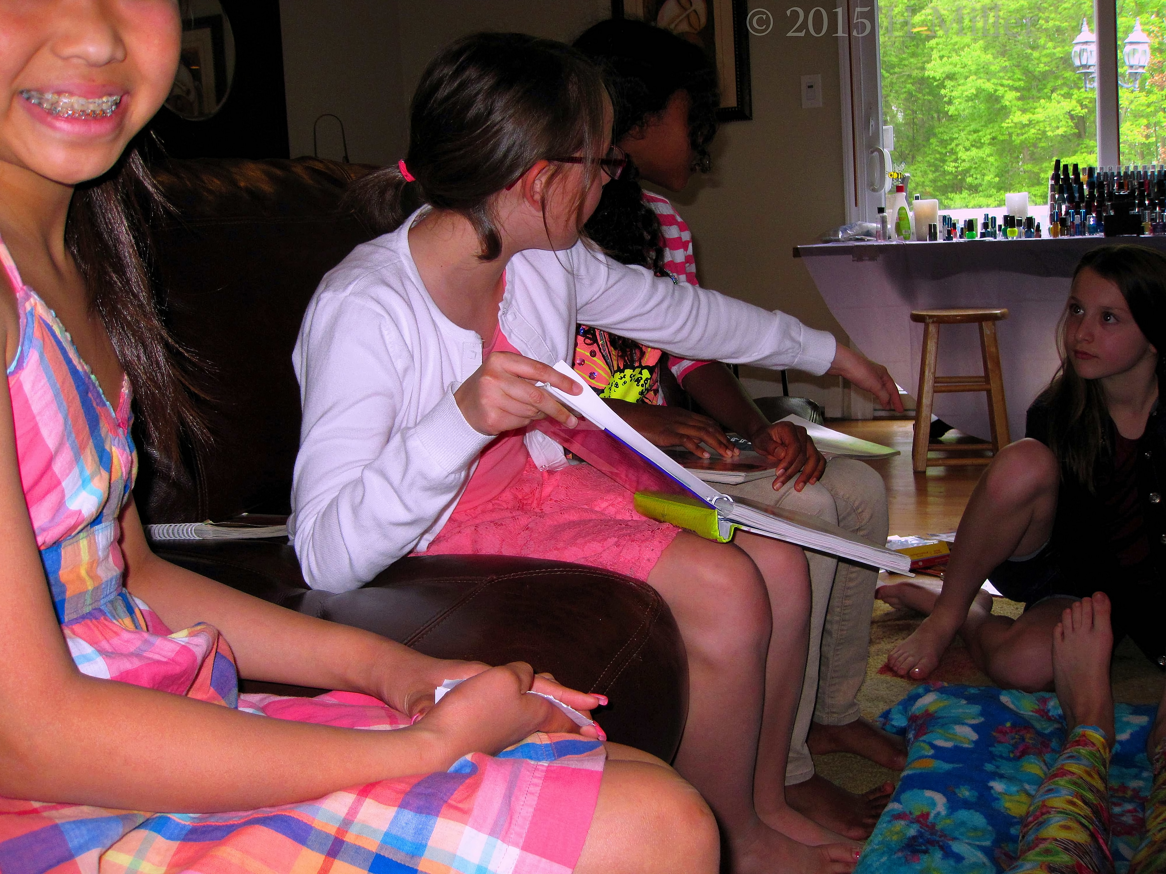 Taking A Pic Of The Girls hanging Out While Doing The Facials! 