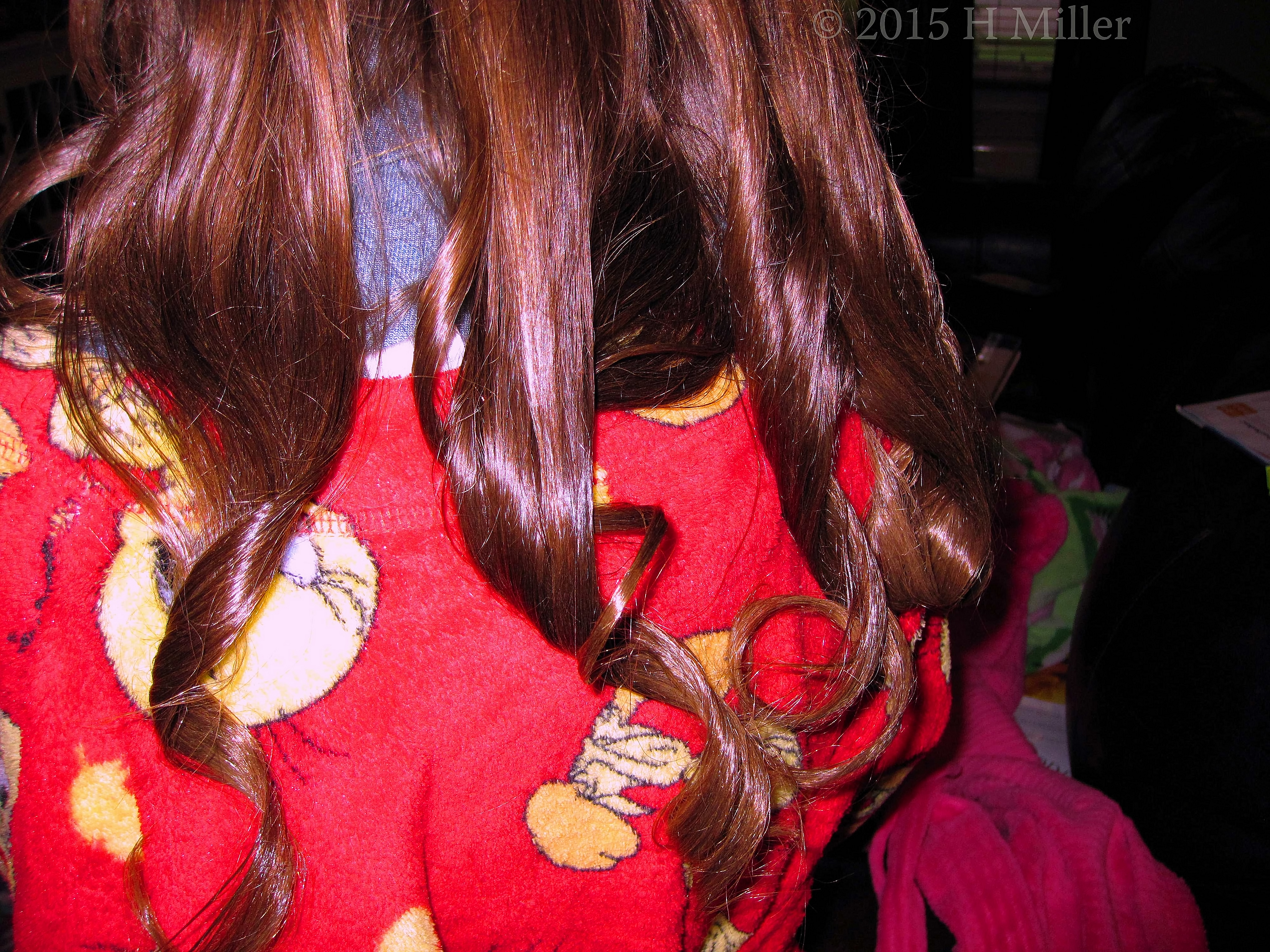 Close Up Of Curls Hair Style. 