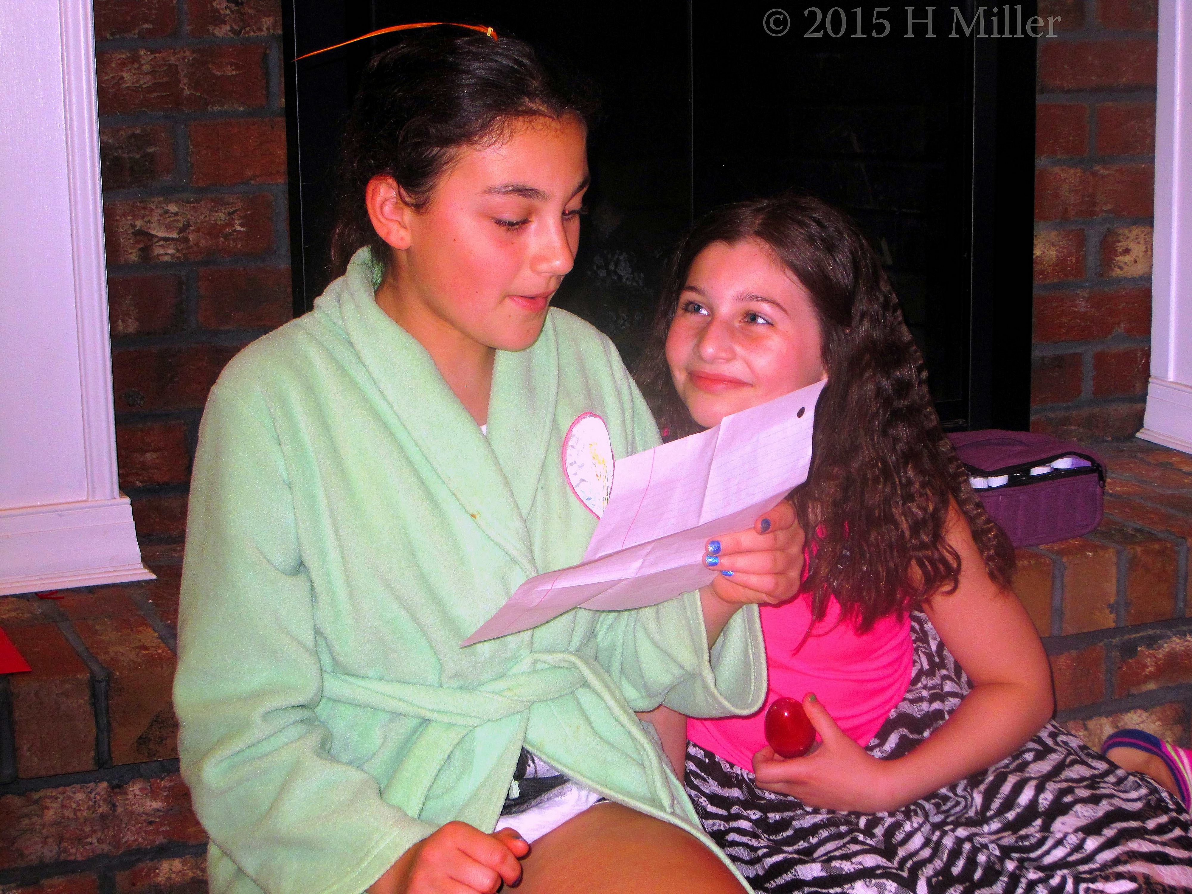 Reading A Kindhearted Letter. Reading A Kindhearted Letter.