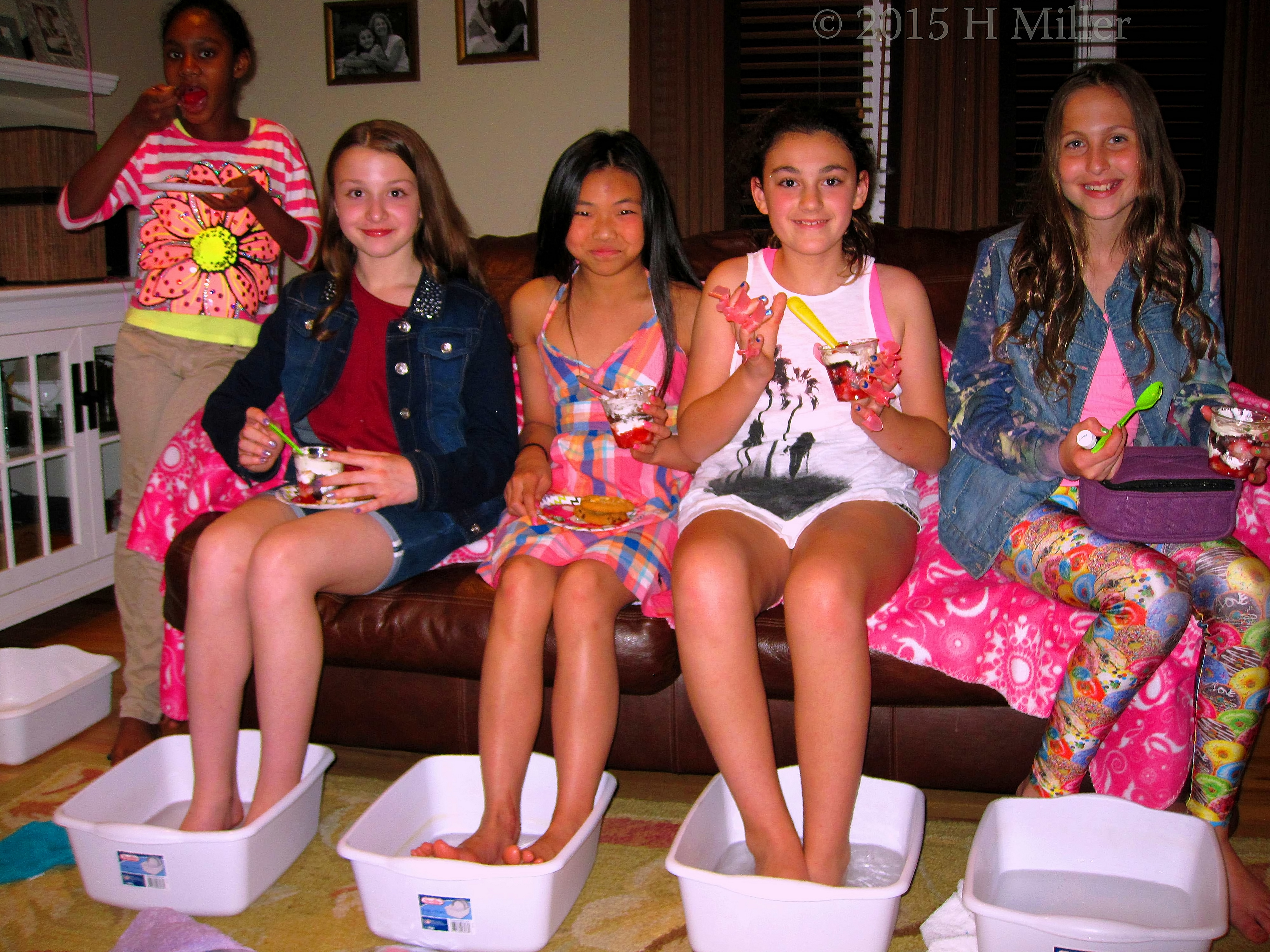 Soaking In An Essential Oil Footbath. Soaking In An Essential Oil Footbath.