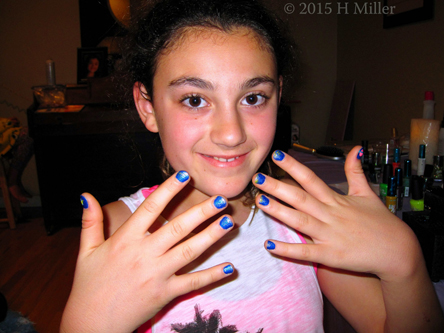 Super Crazy Kids Nail Art! The Milky Way And Space, A Shooting Star, And A Ringed Planet!!! Wow!! 