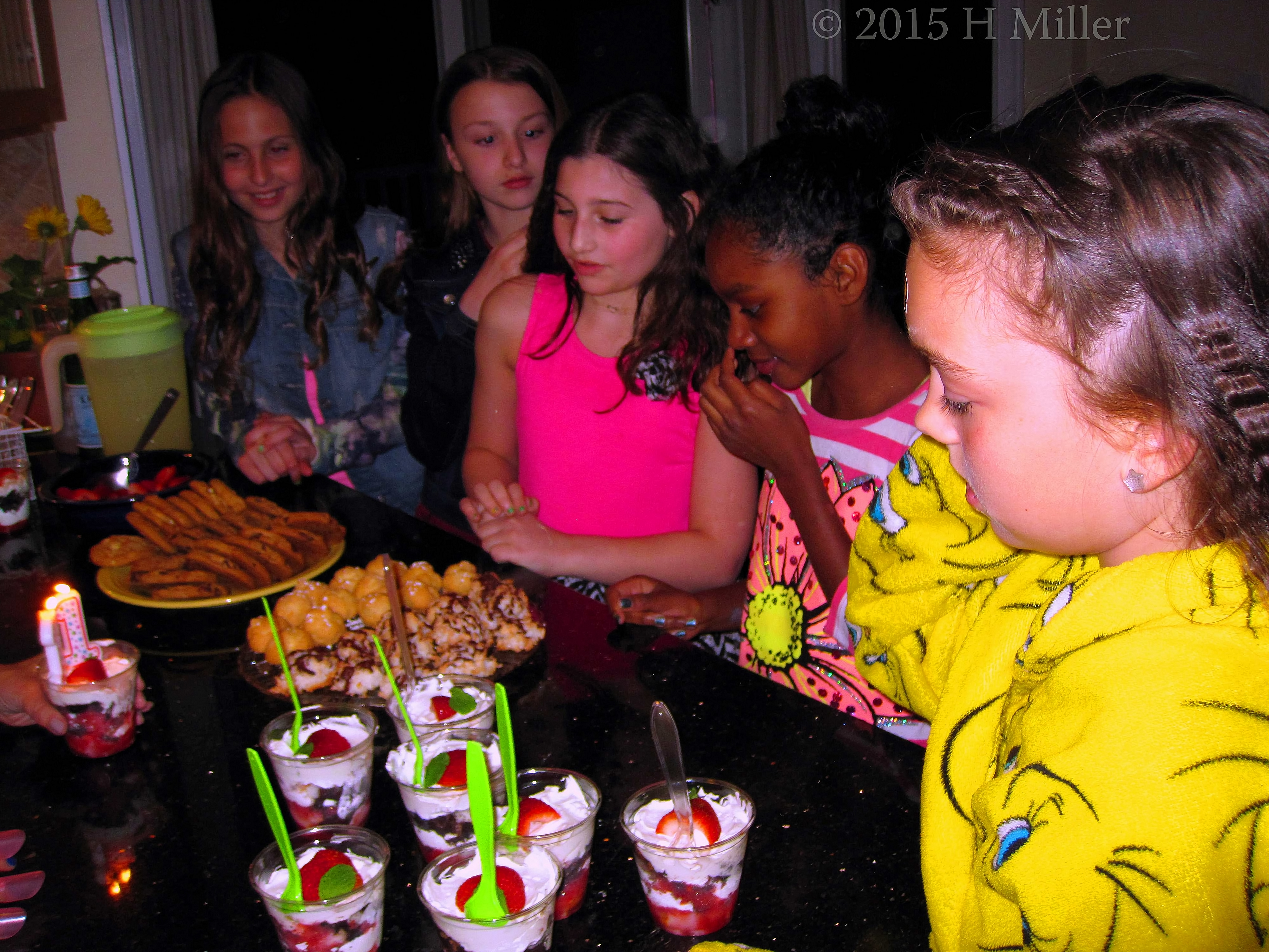 Yummy Treats! The Girls Definitely Feel The Desserts Look Tasty! 