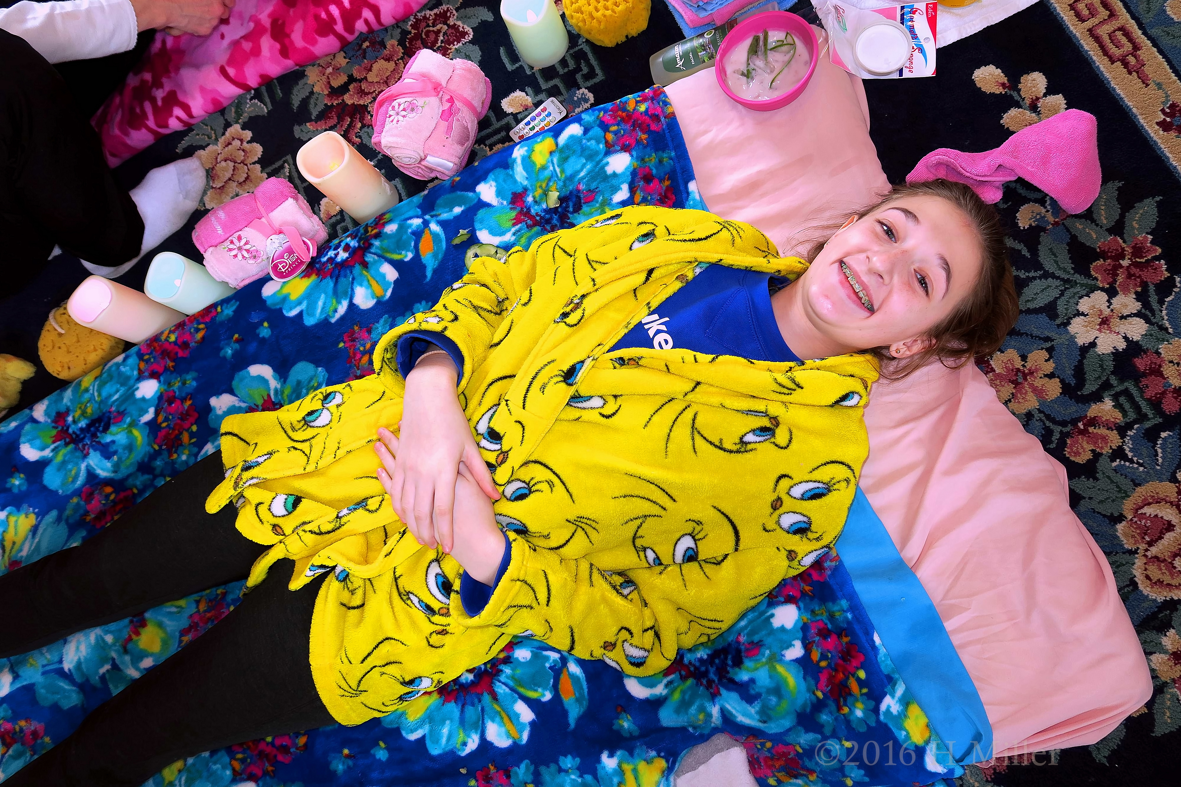 Excited For Her Kids Facial! Excited For Her Kids Facial!