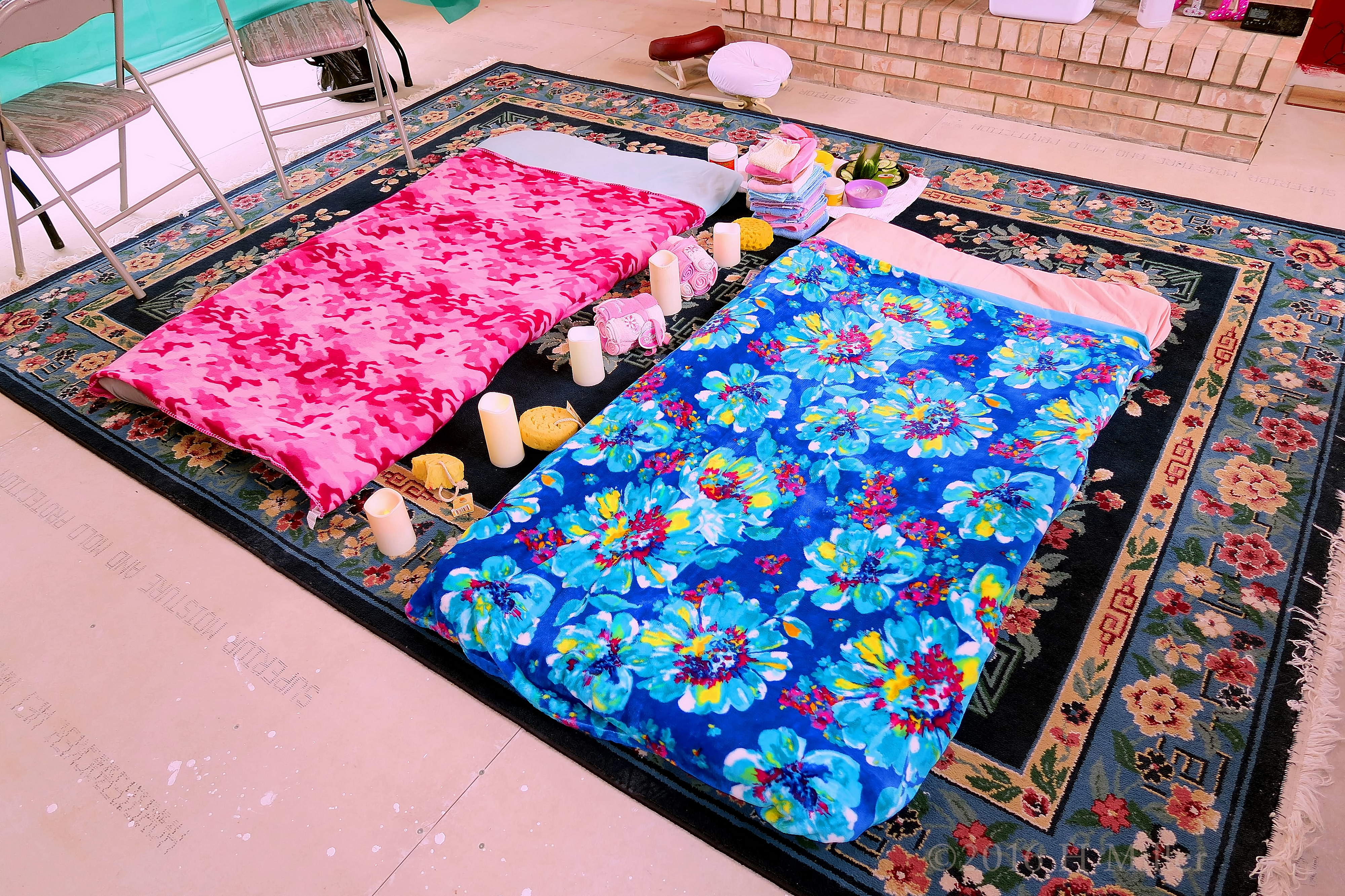 Kids Massage And Facials Area, Just Set Up. Kids Massage And Facials Area, Just Set Up.