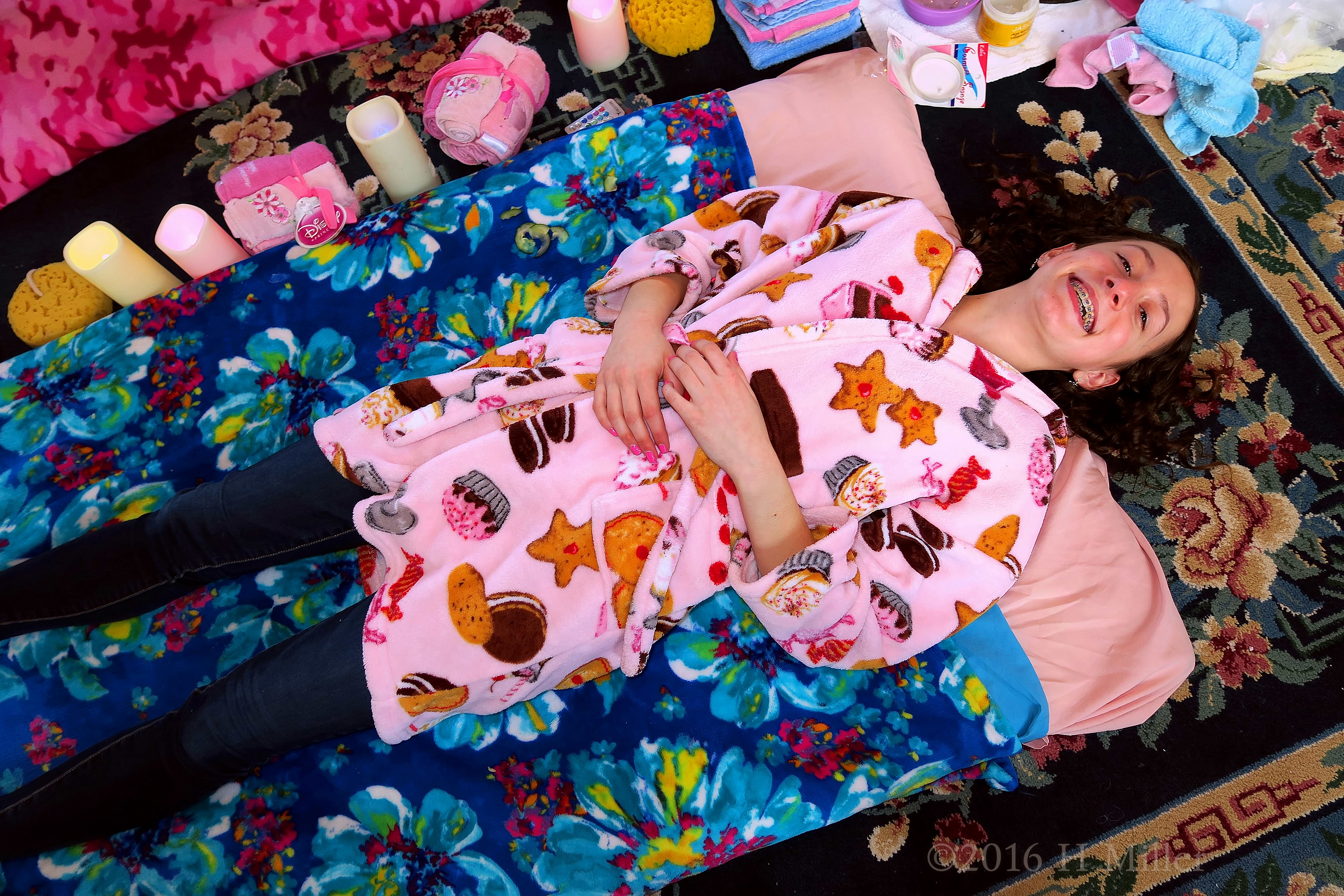 Laughing And Excited For Her Kids Massage And Facial! Laughing And Excited For Her Kids Massage And Facial!