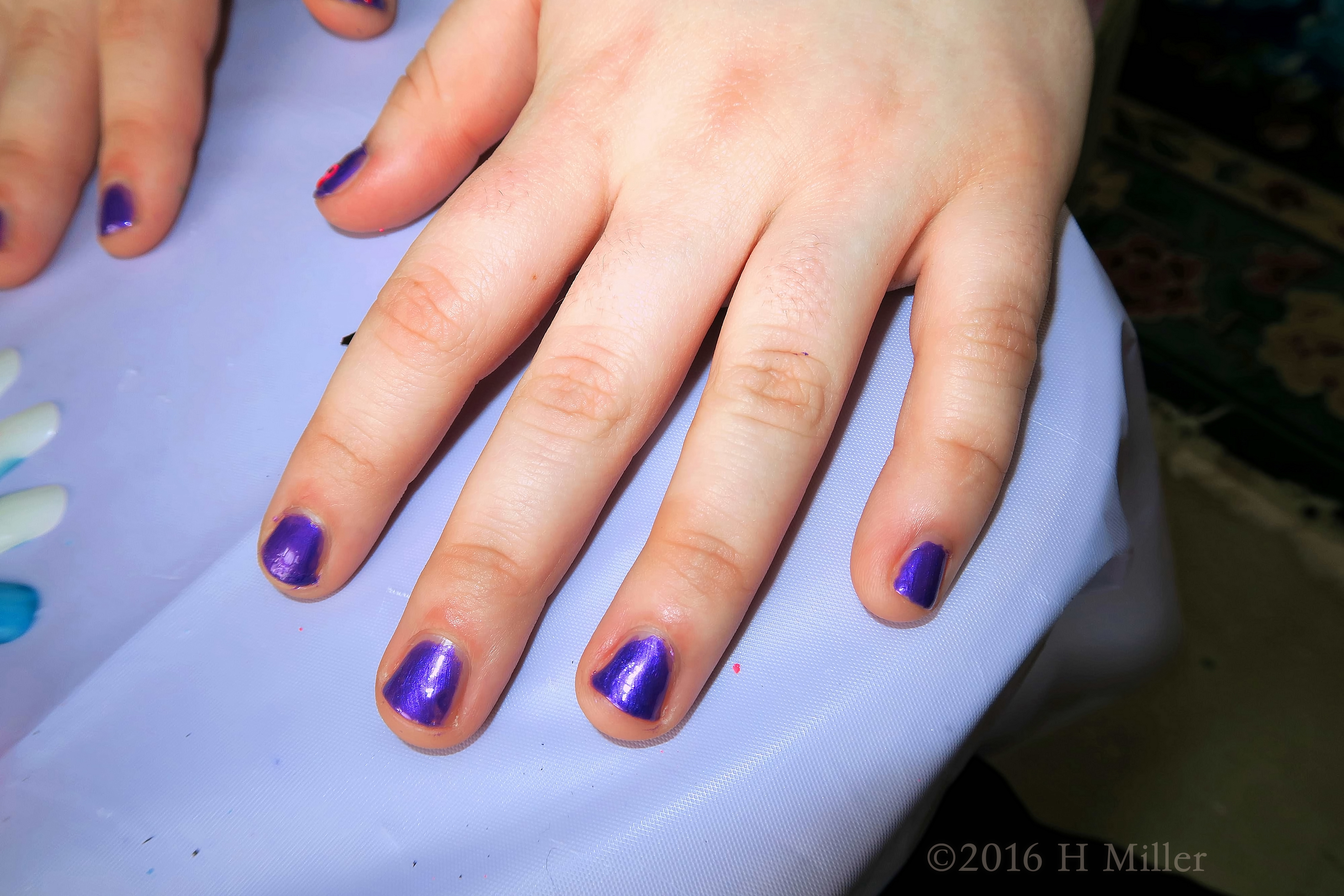 Perfect Purple Kids Mani Perfect Purple Kids Mani