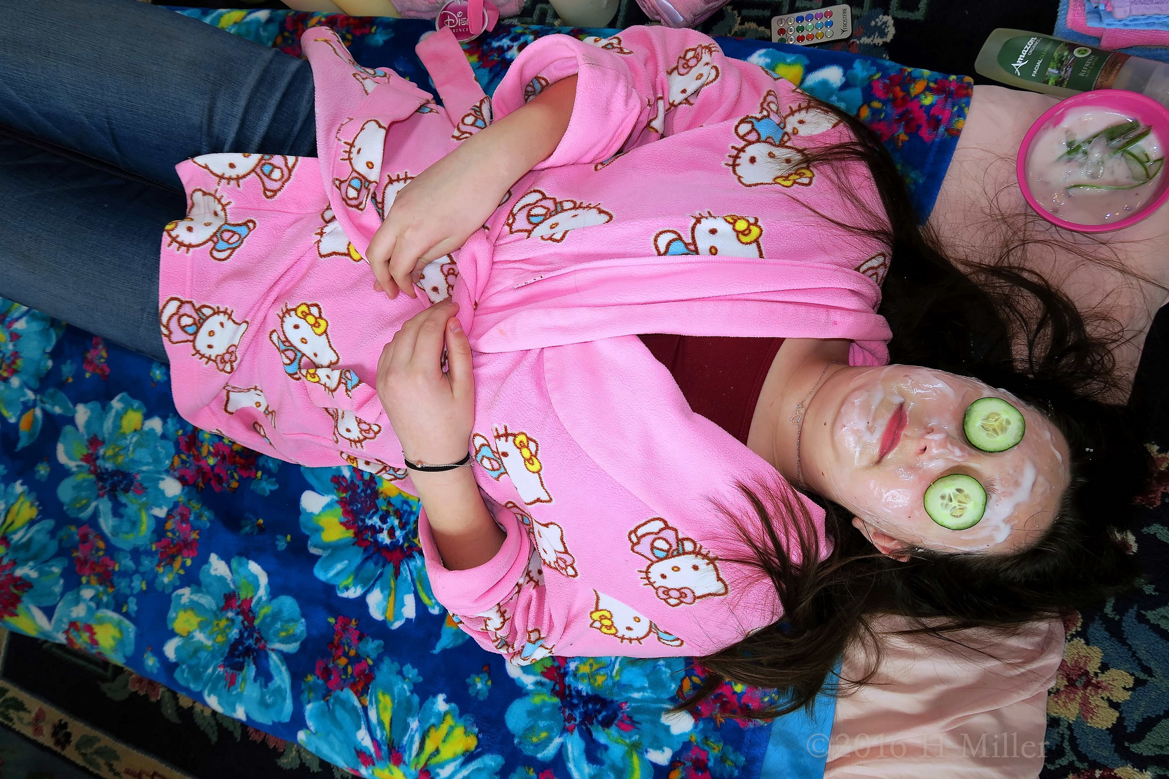 Relaxing During Her Yogurt Kids Facial Relaxing During Her Yogurt Kids Facial