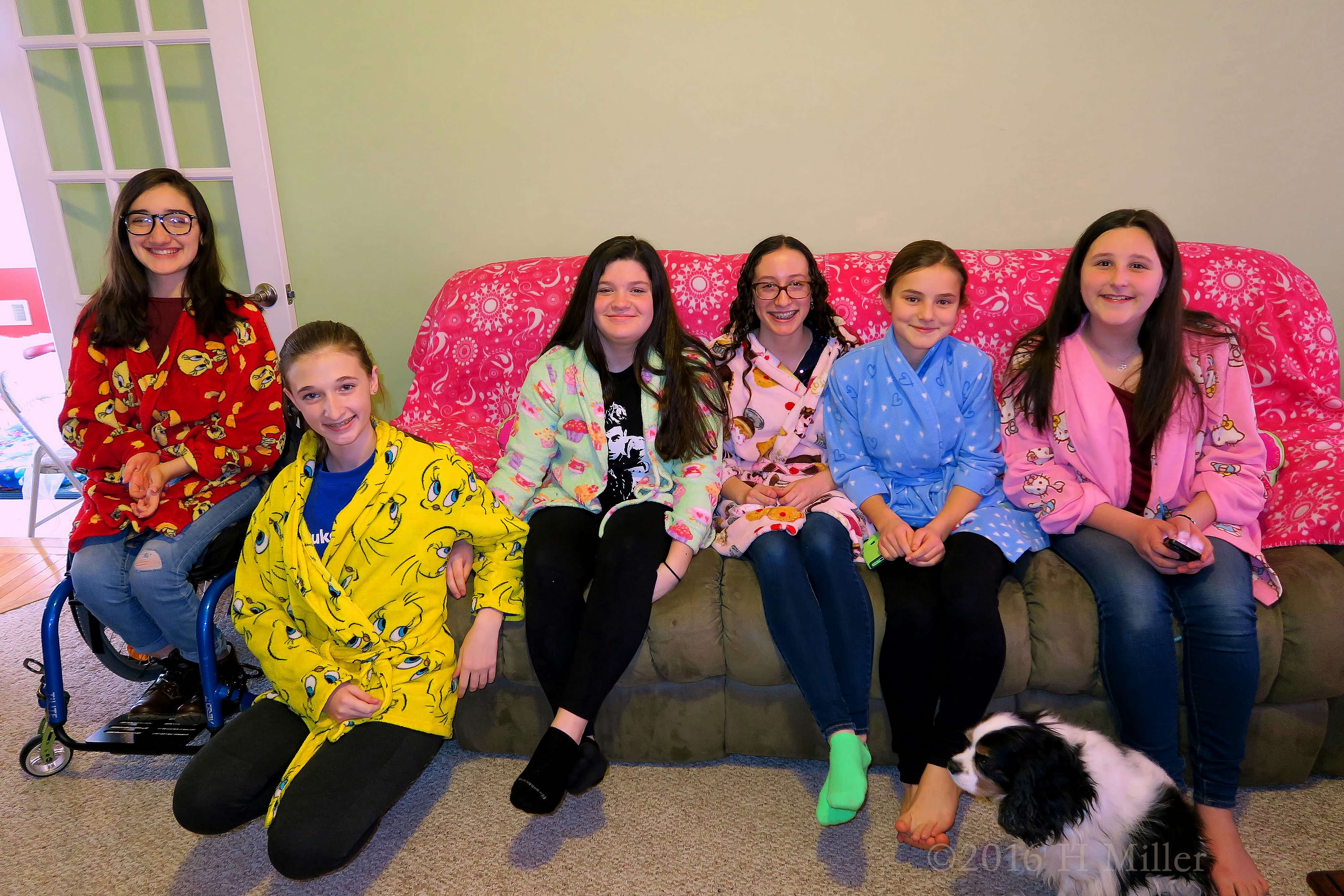 Spa Party Group Photo In Robes Spa Party Group Photo In Robes