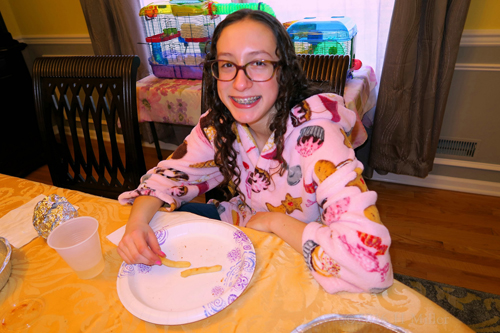 Kimmy's Very Happy With Her Girls Spa French Fry Dinner Kimmy's Very Happy With Her Girls Spa French Fry Dinner