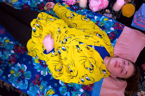 The Kids Facial Helps Her Relax! The Kids Facial Helps Her Relax!