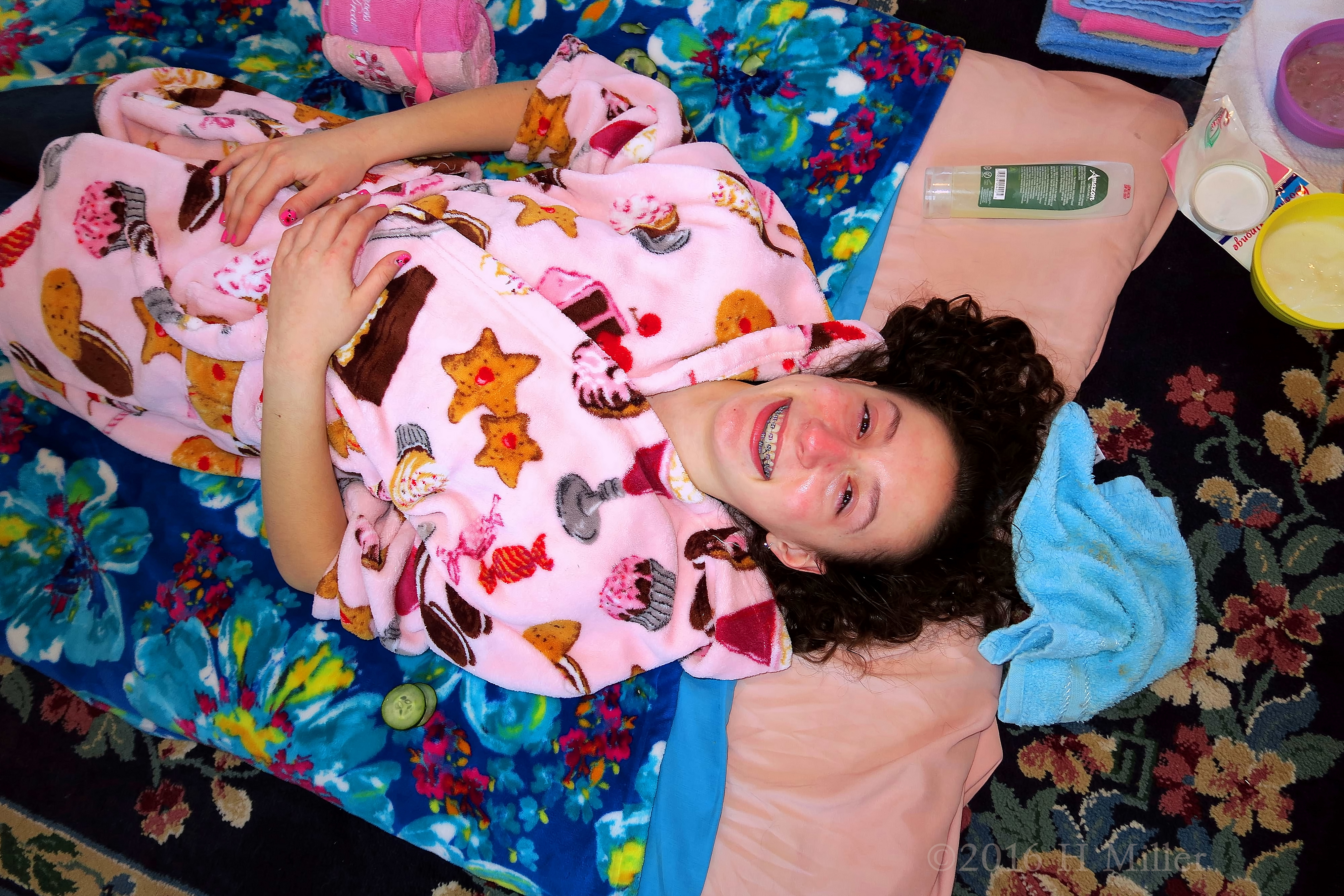 Happy And Refreshed After Her Kids Facial Happy And Refreshed After Her Kids Facial