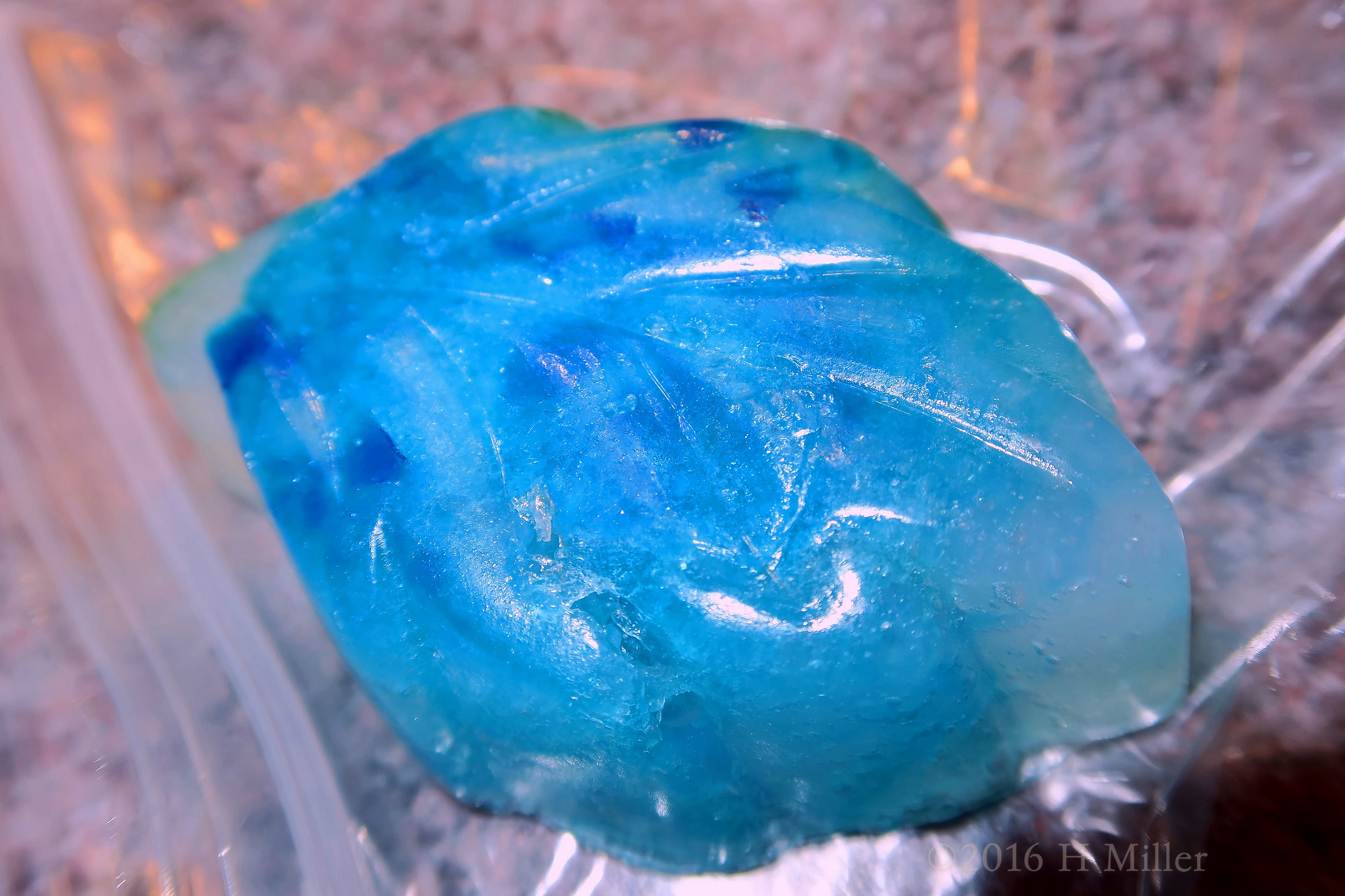 Homemade Blue Leaf Soap Kids Craft. Homemade Blue Leaf Soap Kids Craft.