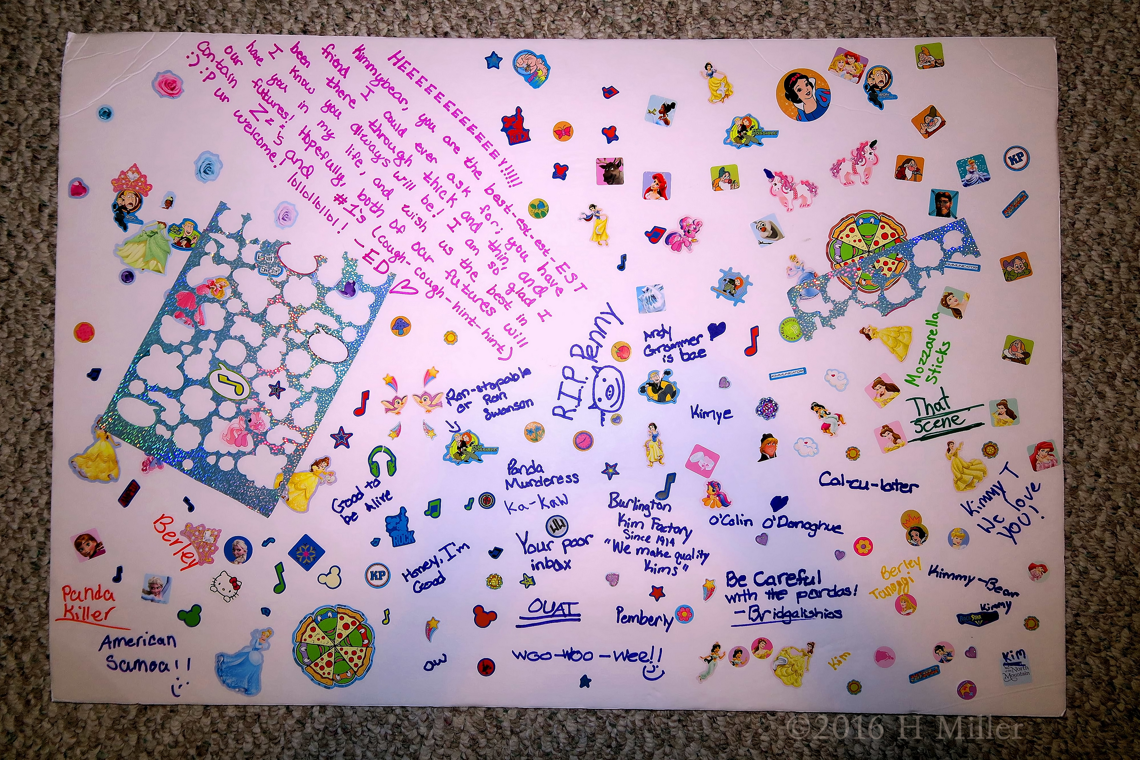 Kimmy's Spa Party Birthday Card Signed By Her Friends! Kimmy's Spa Party Birthday Card Signed By Her Friends!