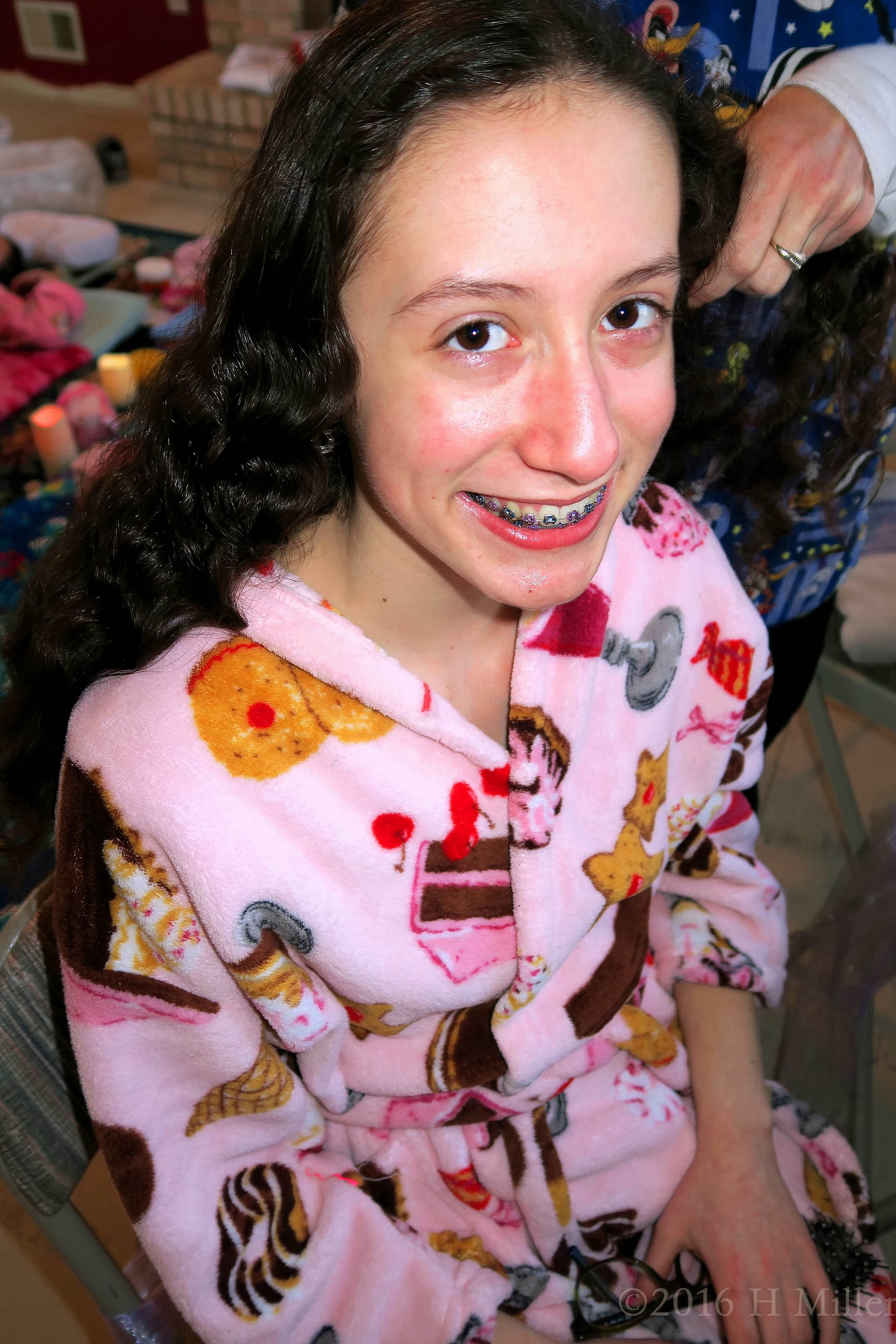 Smiling With Her Hairstyling Treatment Smiling With Her Hairstyling Treatment