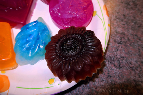 Awesome Burgundy Floral Homemade Soap Kids Craft. 