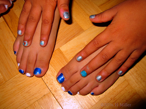 She Loves Her Manicure And Pedicure! She Loves Her Manicure And Pedicure!