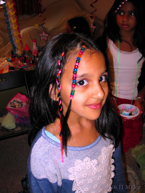 She Loves Her Ribbon Braid And Beaded Strand. She Loves Her Ribbon Braid And Beaded Strand.