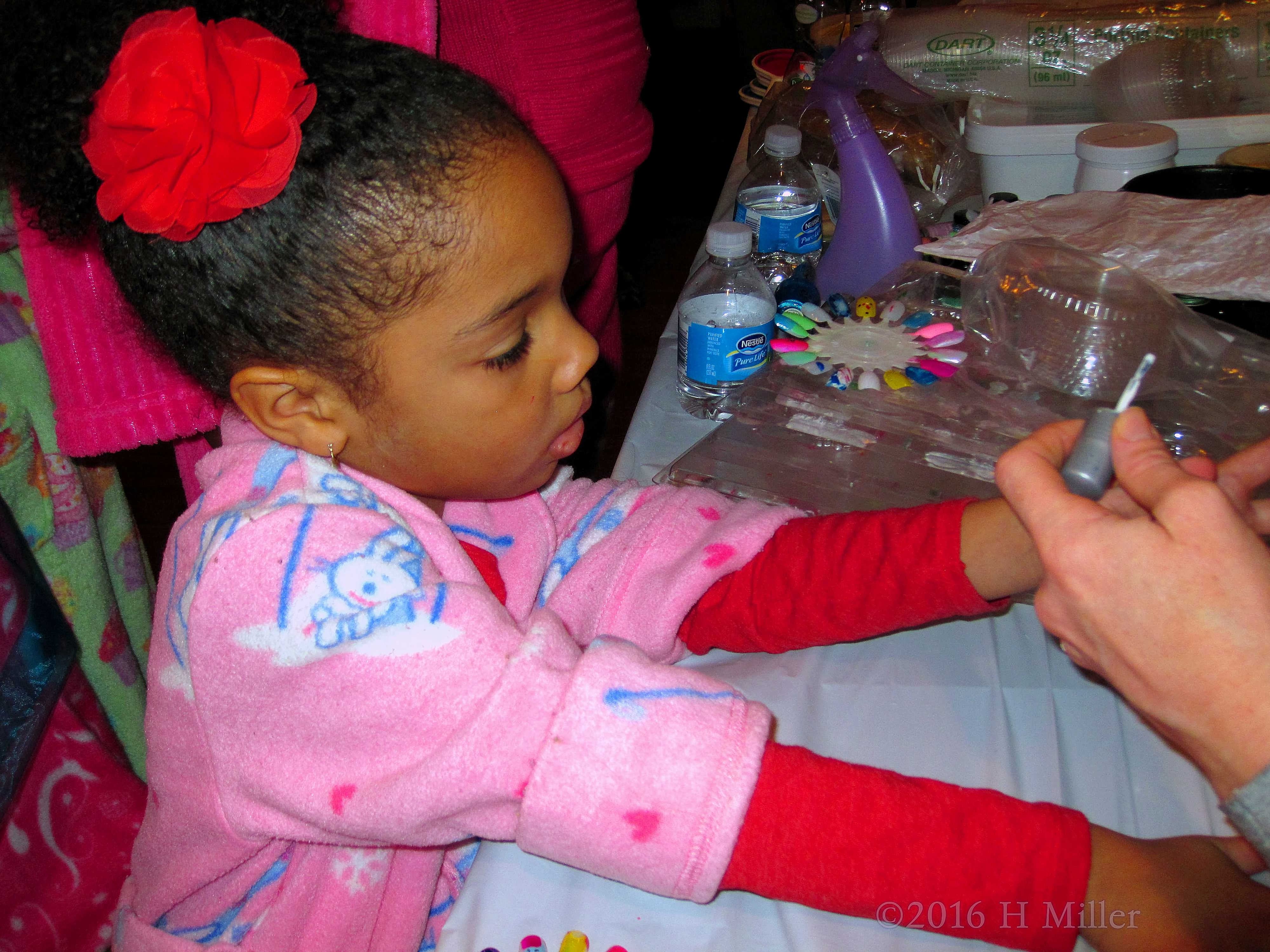 Getting Her Mini Manicure Done! Getting Her Mini Manicure Done!