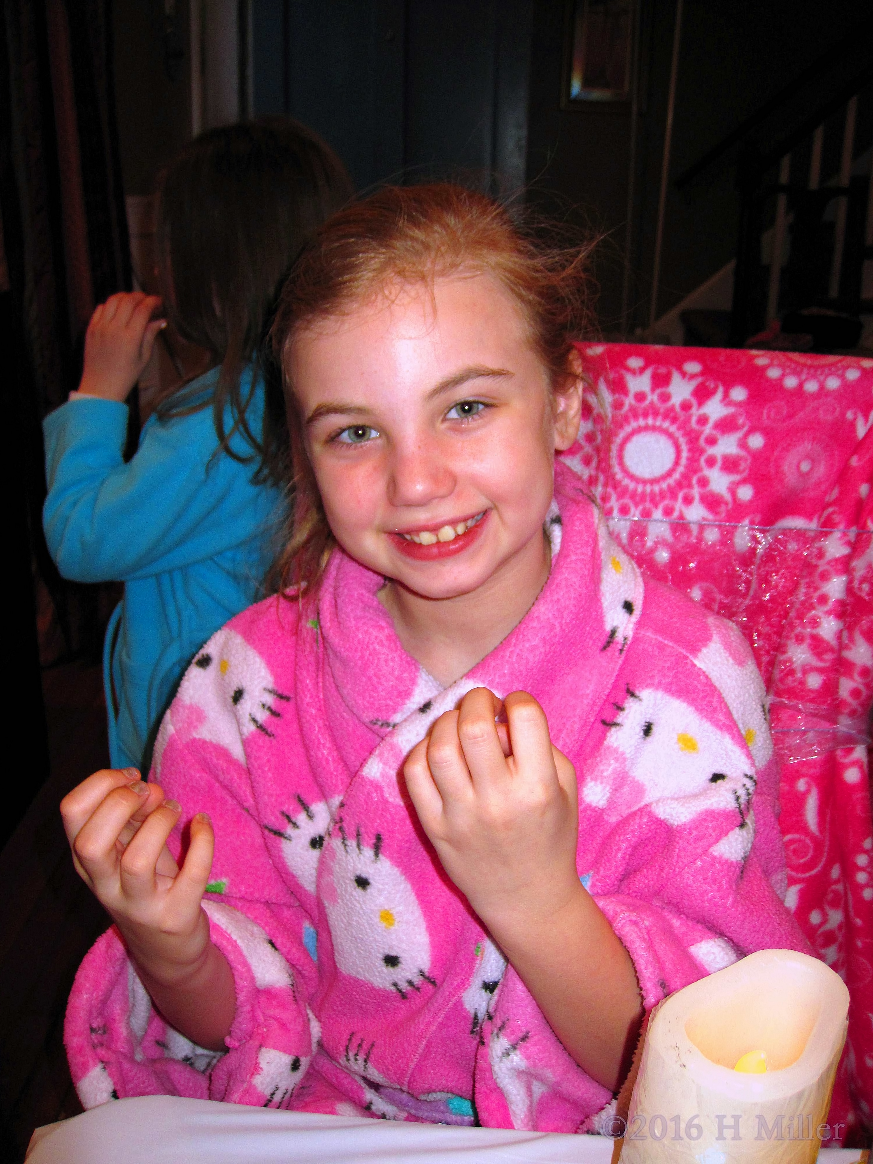 She's Excited About Her Kids Manicure She's Excited About Her Kids Manicure