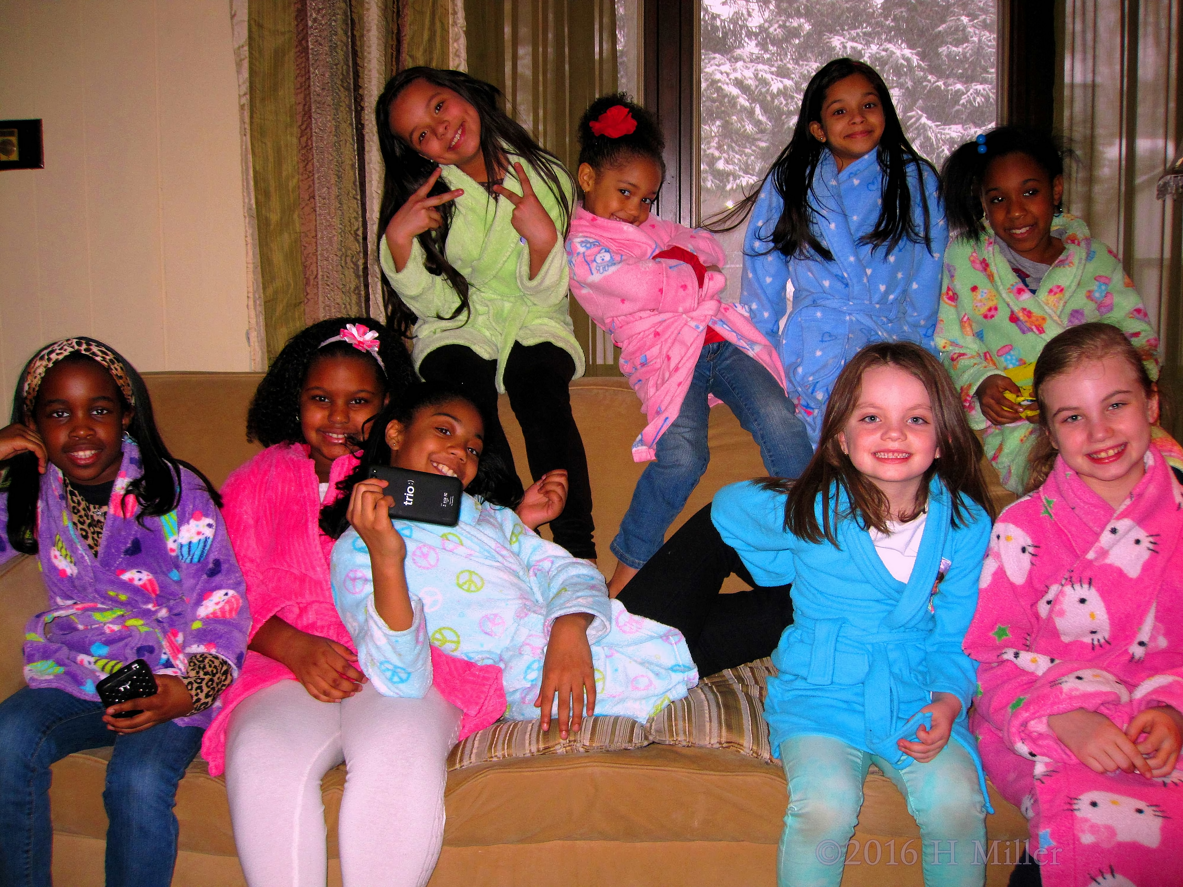 Smiling Big Before The Girls Spa Party Smiling Big Before The Girls Spa Party