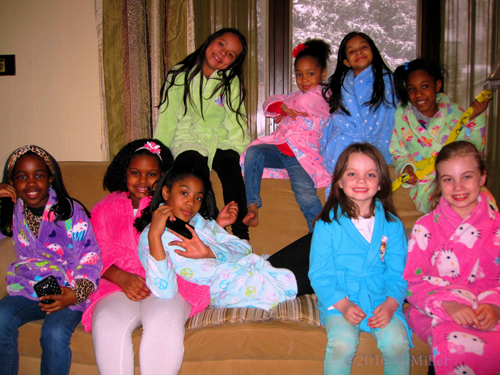 Group Photo In Spa Robes Group Photo In Spa Robes