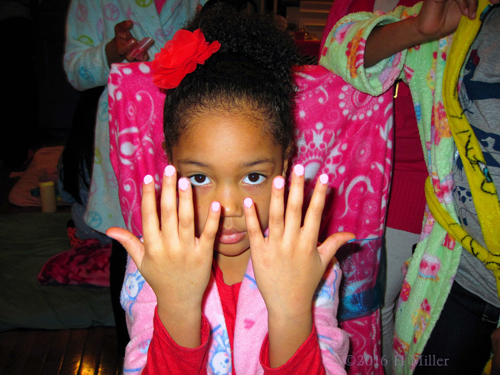 Showing Off Her New Manicure Showing Off Her New Manicure