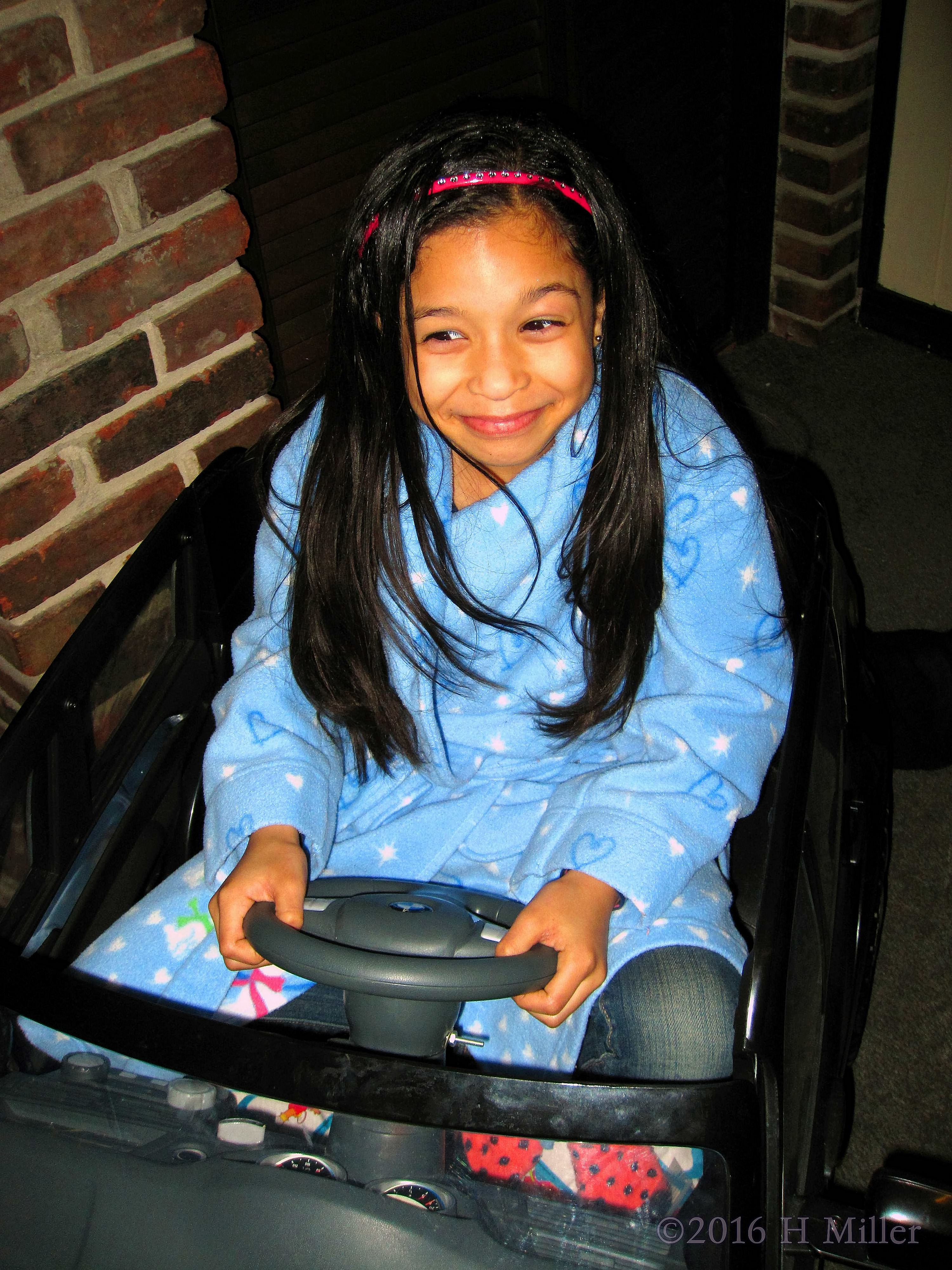 Laughing In A Mini Car During The Party Laughing In A Mini Car During The Party