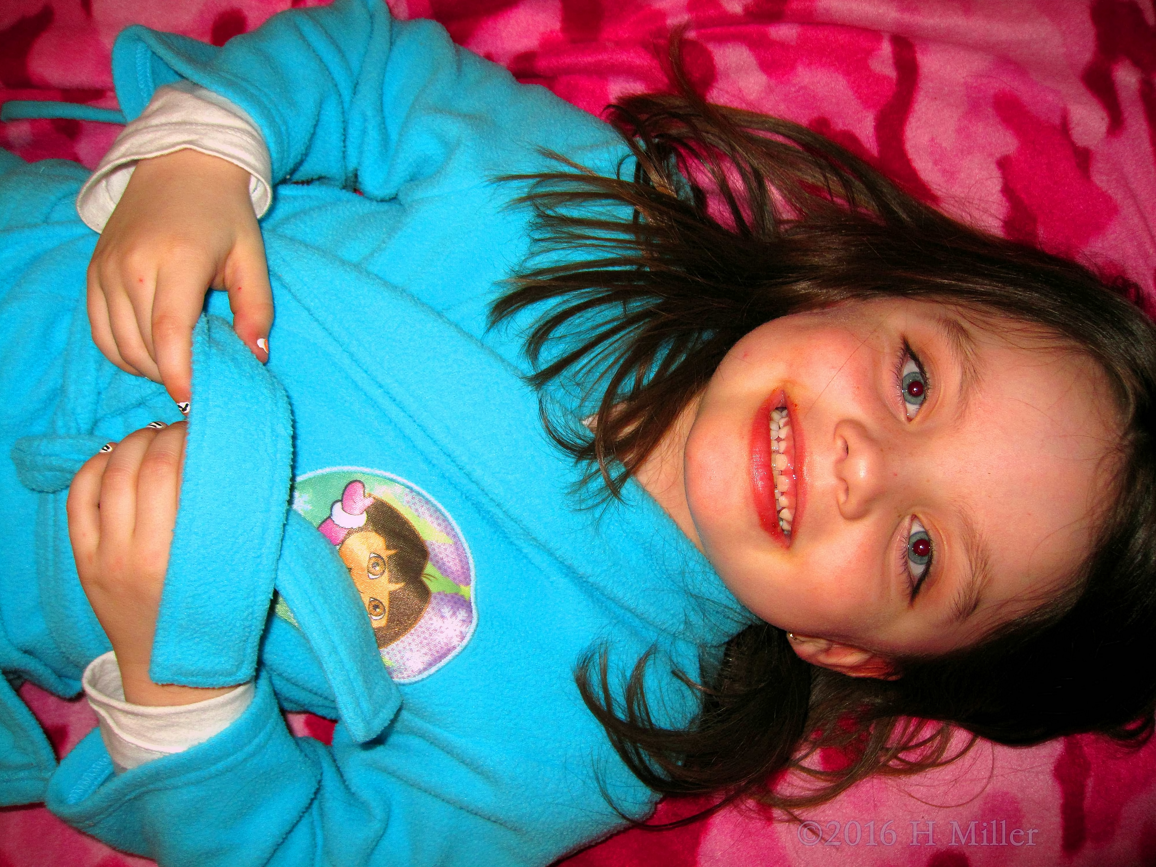 She's Excited For Her Kids Spa Treatment. She's Excited For Her Kids Spa Treatment.