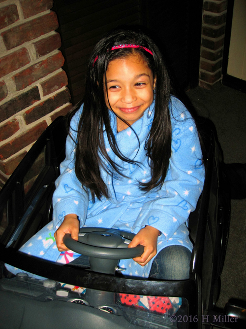 Laughing In A Mini Car During The Party Laughing In A Mini Car During The Party