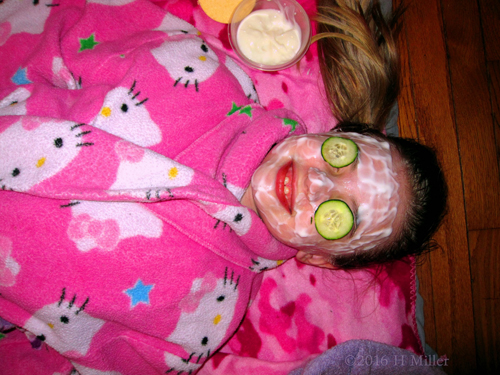 Smiling In A Yummy Homemade Vanilla Face Mask