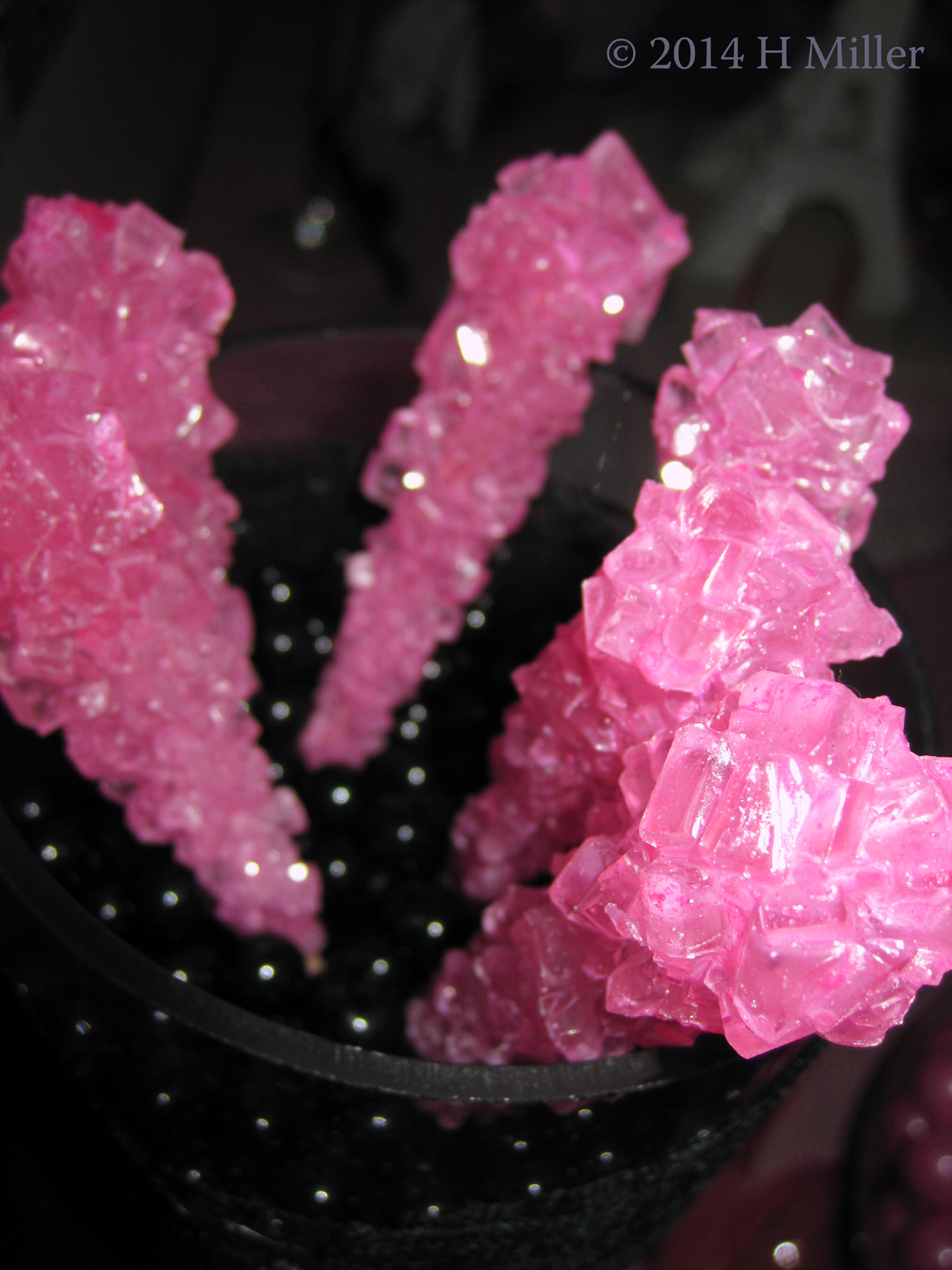 Hot Pink Rock Candy Sticks 
