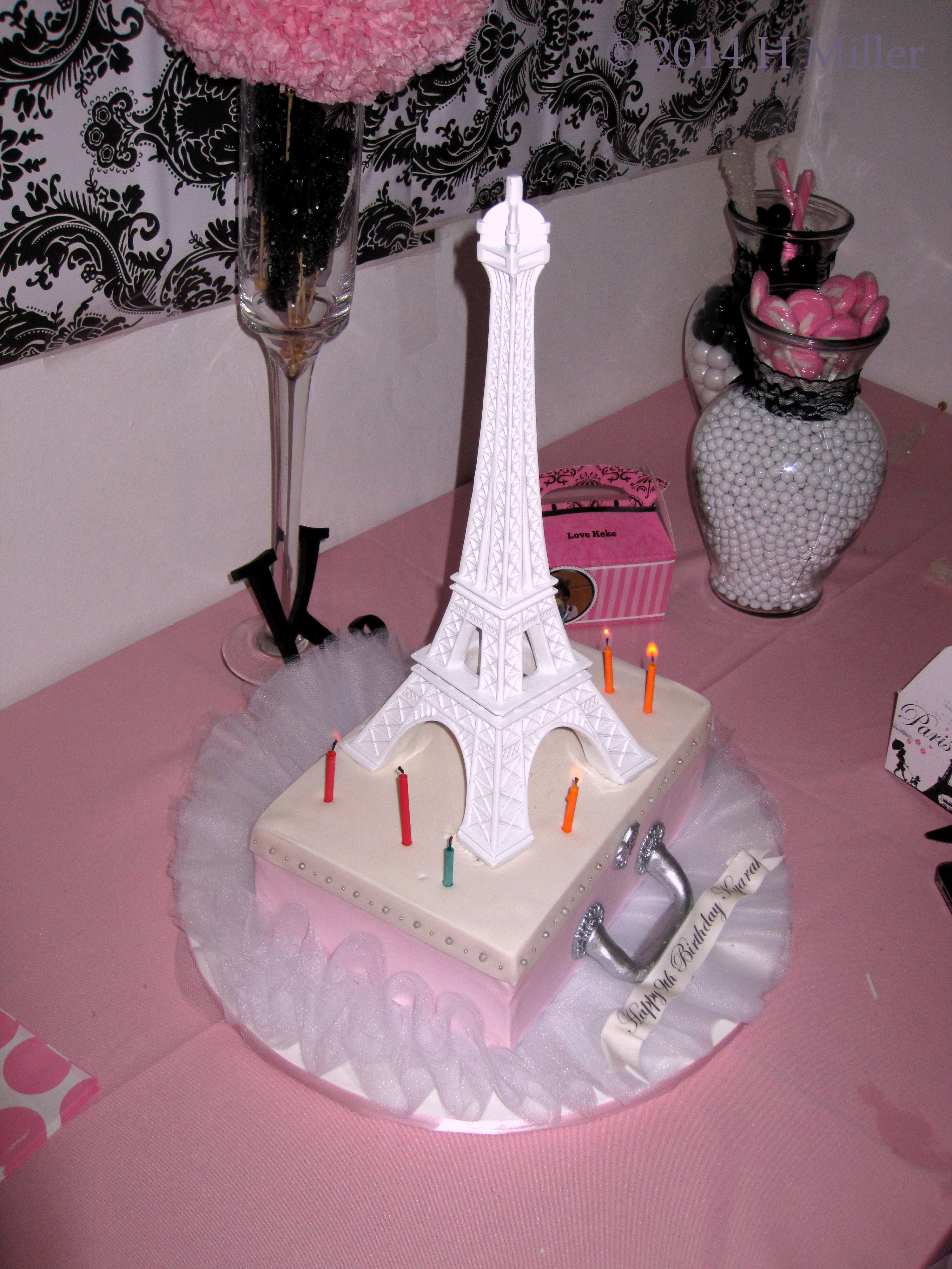 Spa Cake With Candles. Spa Cake With Candles.