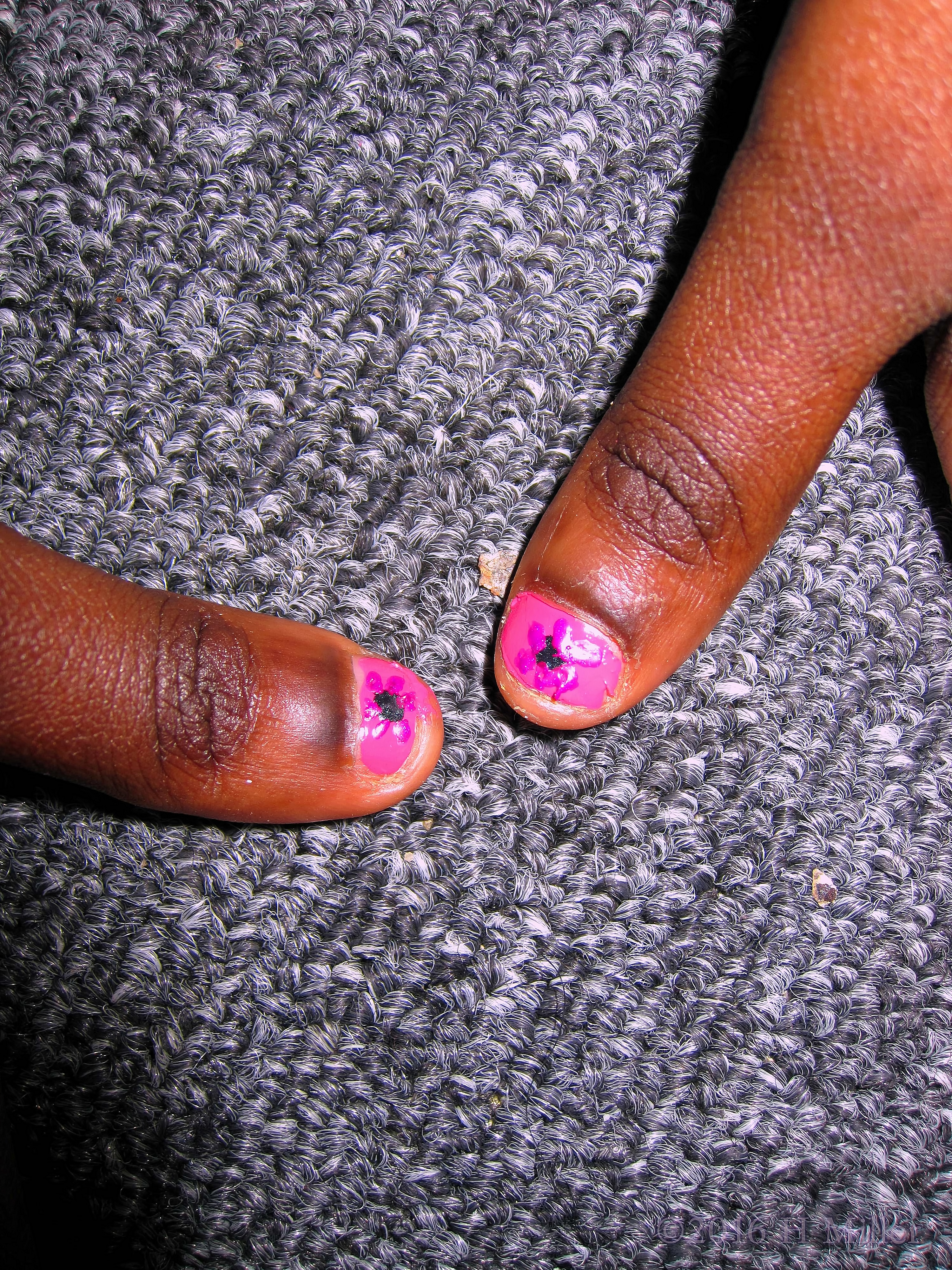 Floral Pink Manicure Floral Pink Manicure
