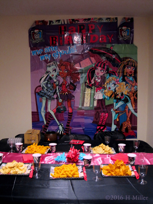 Yummy Snacks And A Monster High Theme
