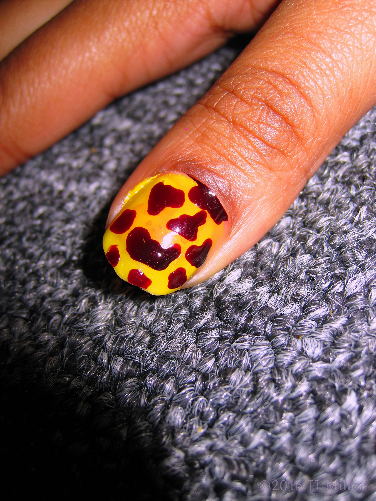 Animal Print Mini Mani. Totally Cool Leopard Print Design! 