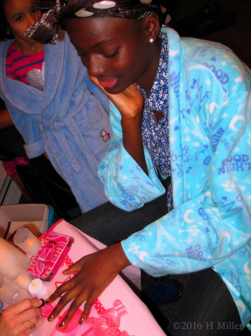 She's Excited For Her Pretty New Manicure She's Excited For Her Pretty New Manicure