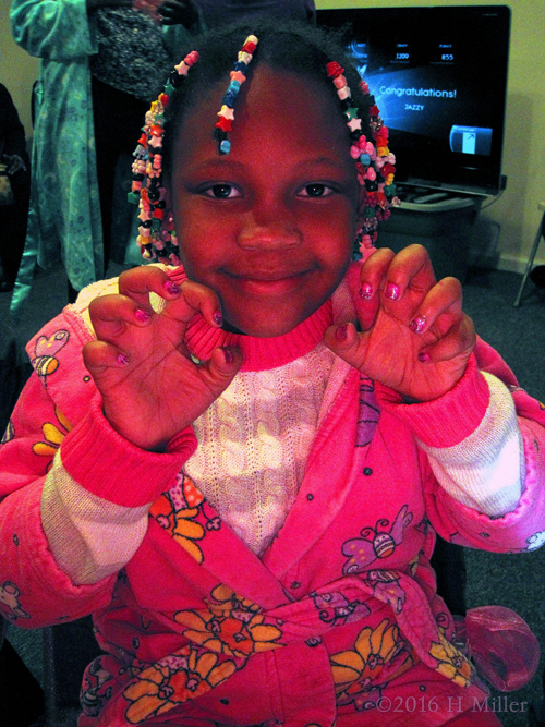 She's Loving Her Cool Mini Mani! She's Loving Her Cool Mini Mani!