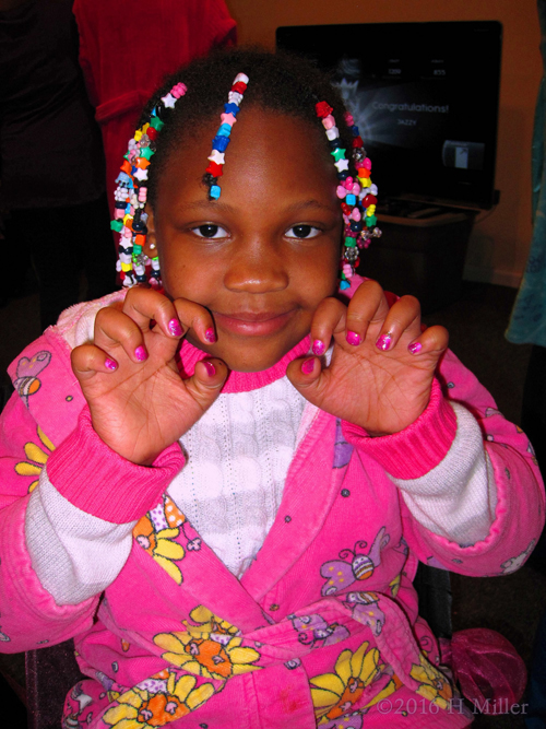 She's Loving Her Cool Mini Mani! She's Loving Her Cool Mini Mani!